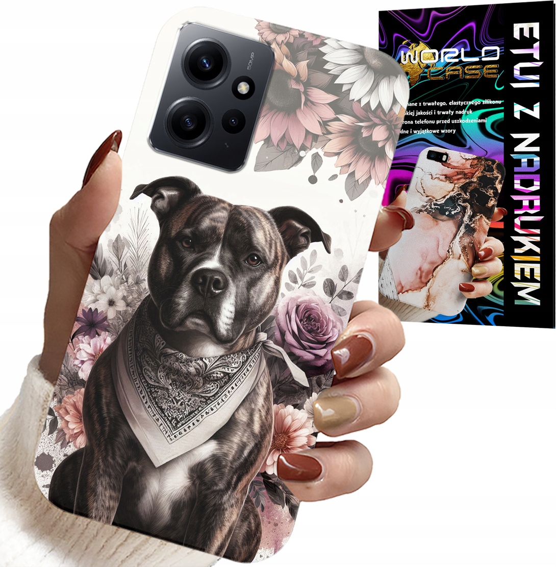 ETUI DO XIAOMI NOTE 12 4G - PITBULL GROŹNE PSY FUTERAŁ PLECKI CASE