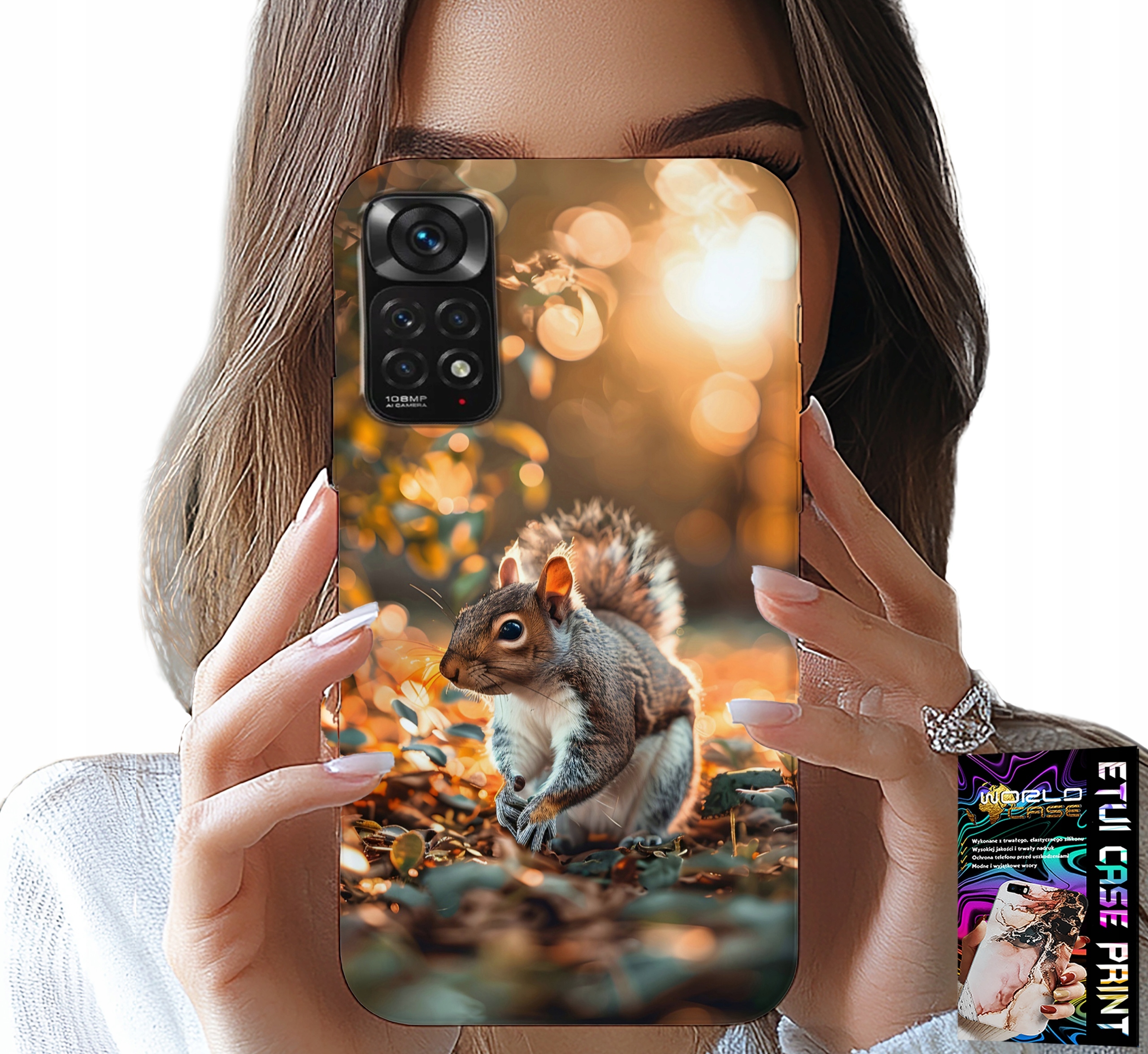 ETUI DO XIAOMI NOTE 11 PRO - SŁODKA WIEWIÓRKA, CASE Z WŁASNYM MOTYWEM