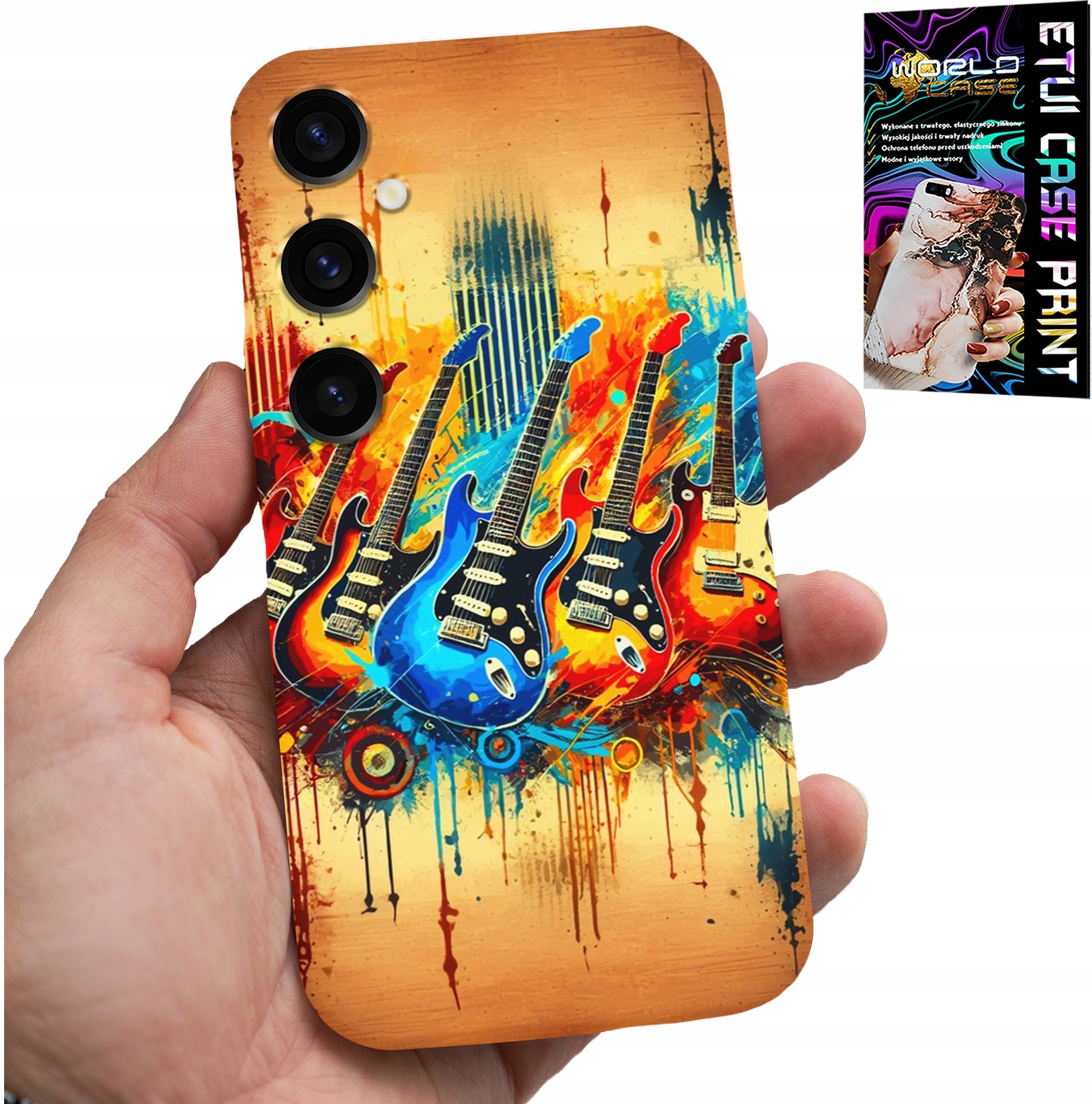 ETUI DO SAMSUNG GALAXY S25 - GITARA ELEKTRYCZNA, ROCK AND ROLL, METAL