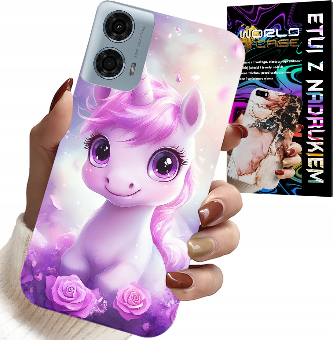 ETUI DO MOTOROLA MOTO G85 5G - SŁODKI JEDNOROŻEC, WZORY DLA DZIECI CASE