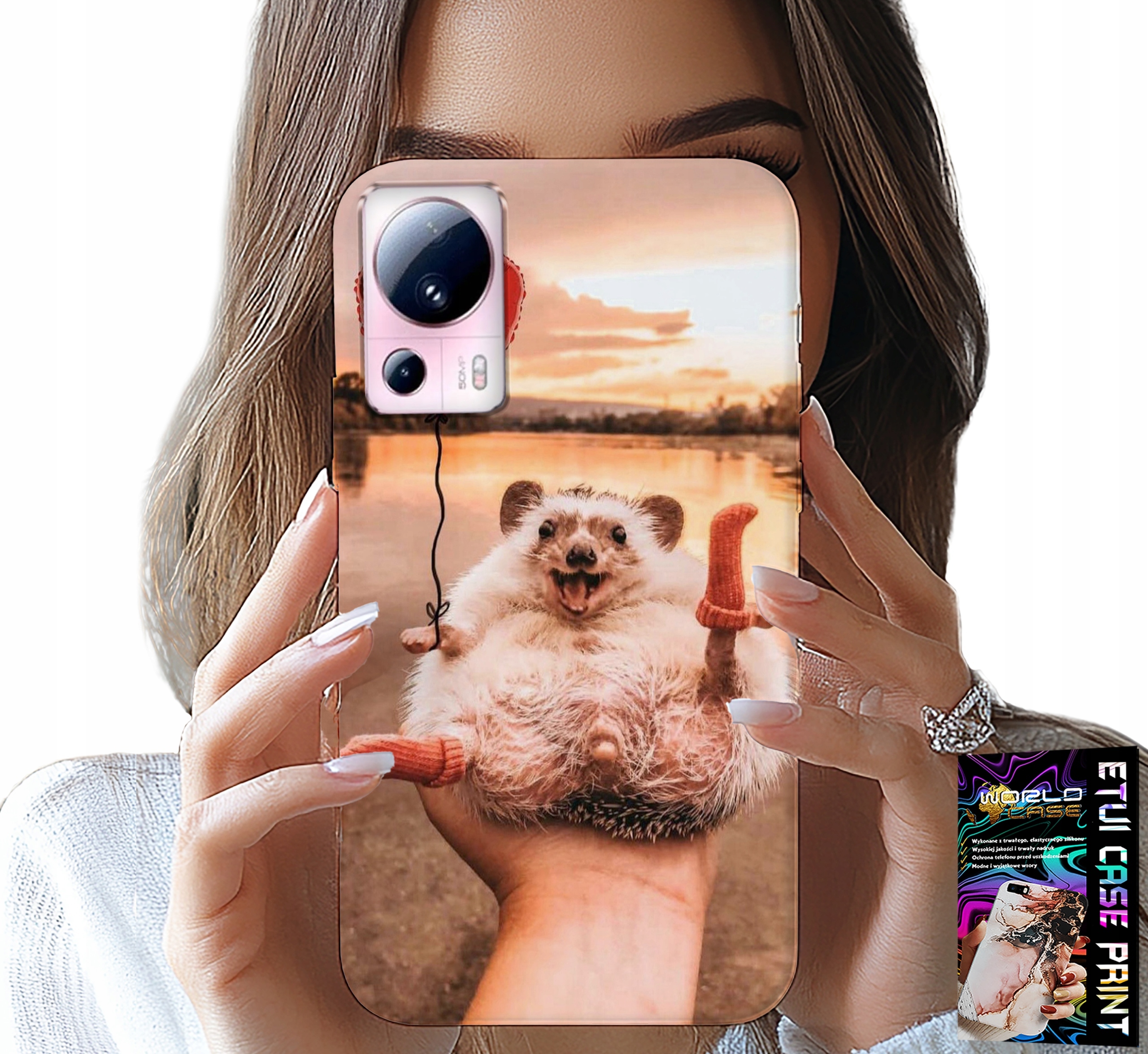 ETUI DO XIAOMI 13 LITE - Z NADRUKIEM SŁODKI JEŻYK PIGMEJSKI, CASE