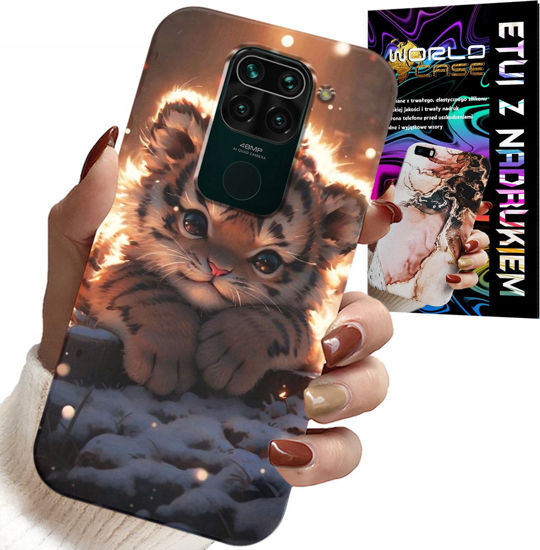 ETUI DO XIAOMI NOTE 9 - Z NADRUKIEM SŁODKI TYGRYSEK OBUDOWA CASE