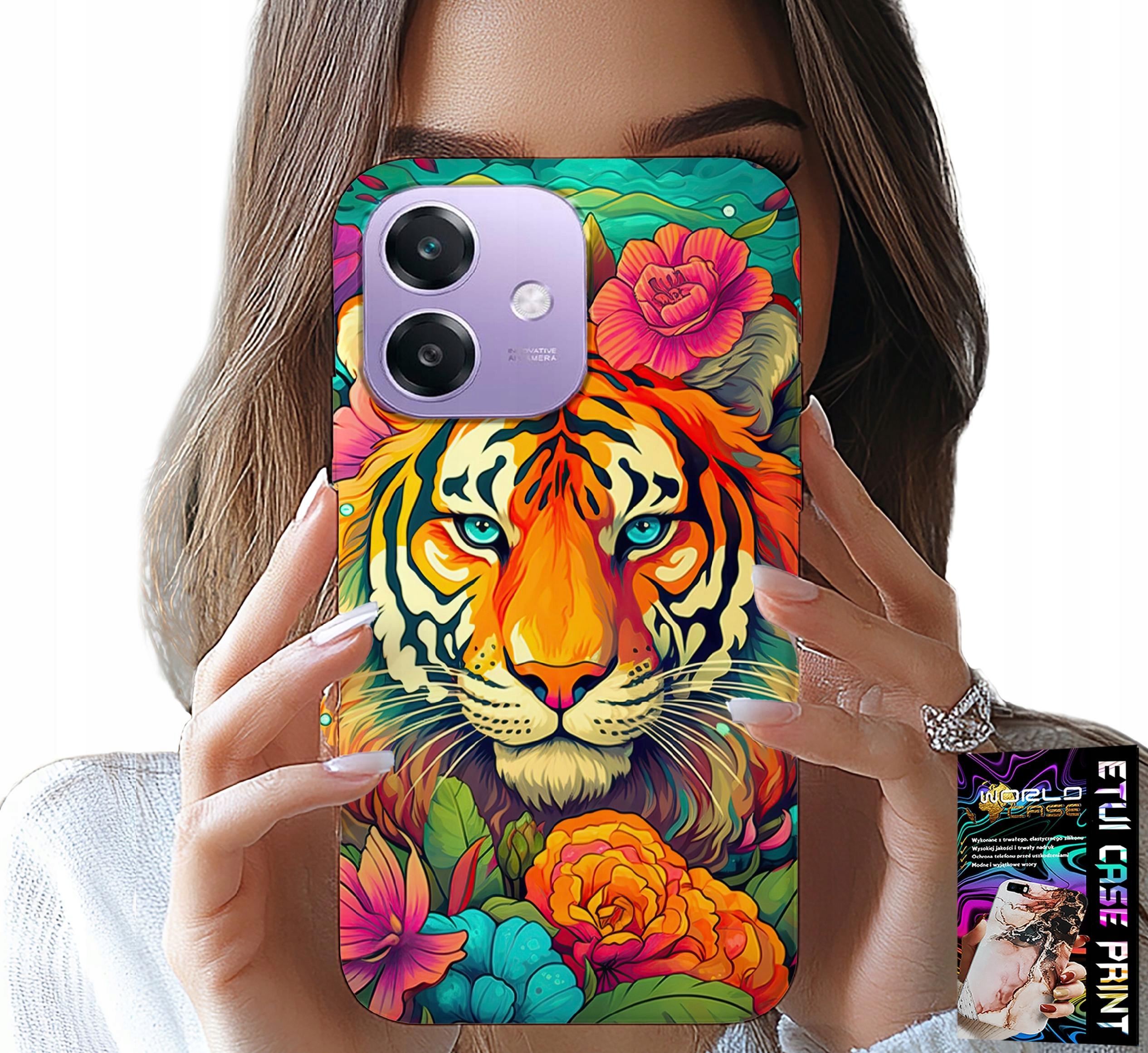 ETUI DO OPPO A40 / A40M - ZWIERZĘCE WZORY TYGRYS TYGRYSEK CASE