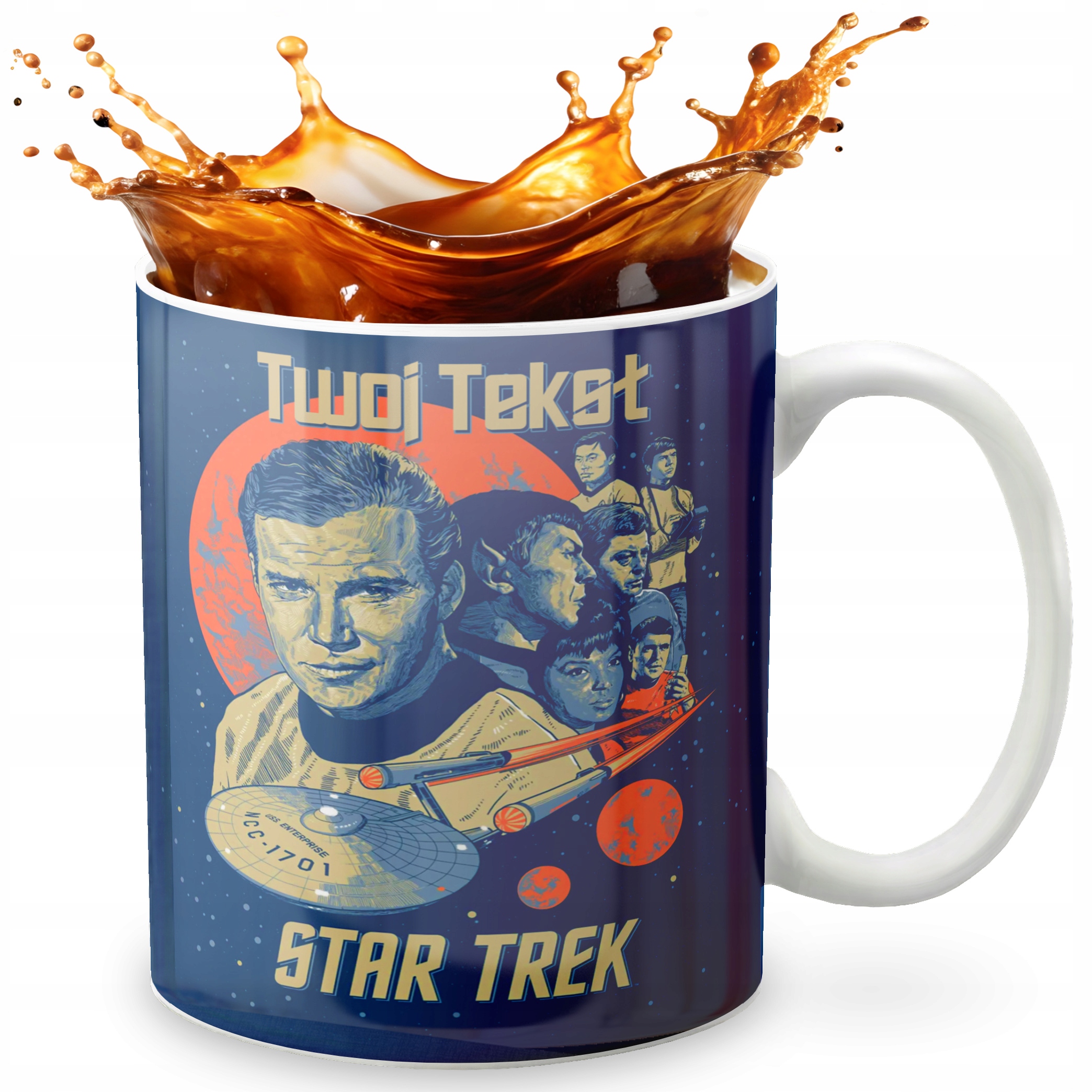 KUBEK 330ml GRAFIKA PREZENT ŚWIĘTA WZÓR FILM STAR KSIĘŻNICZKA IMIĘ