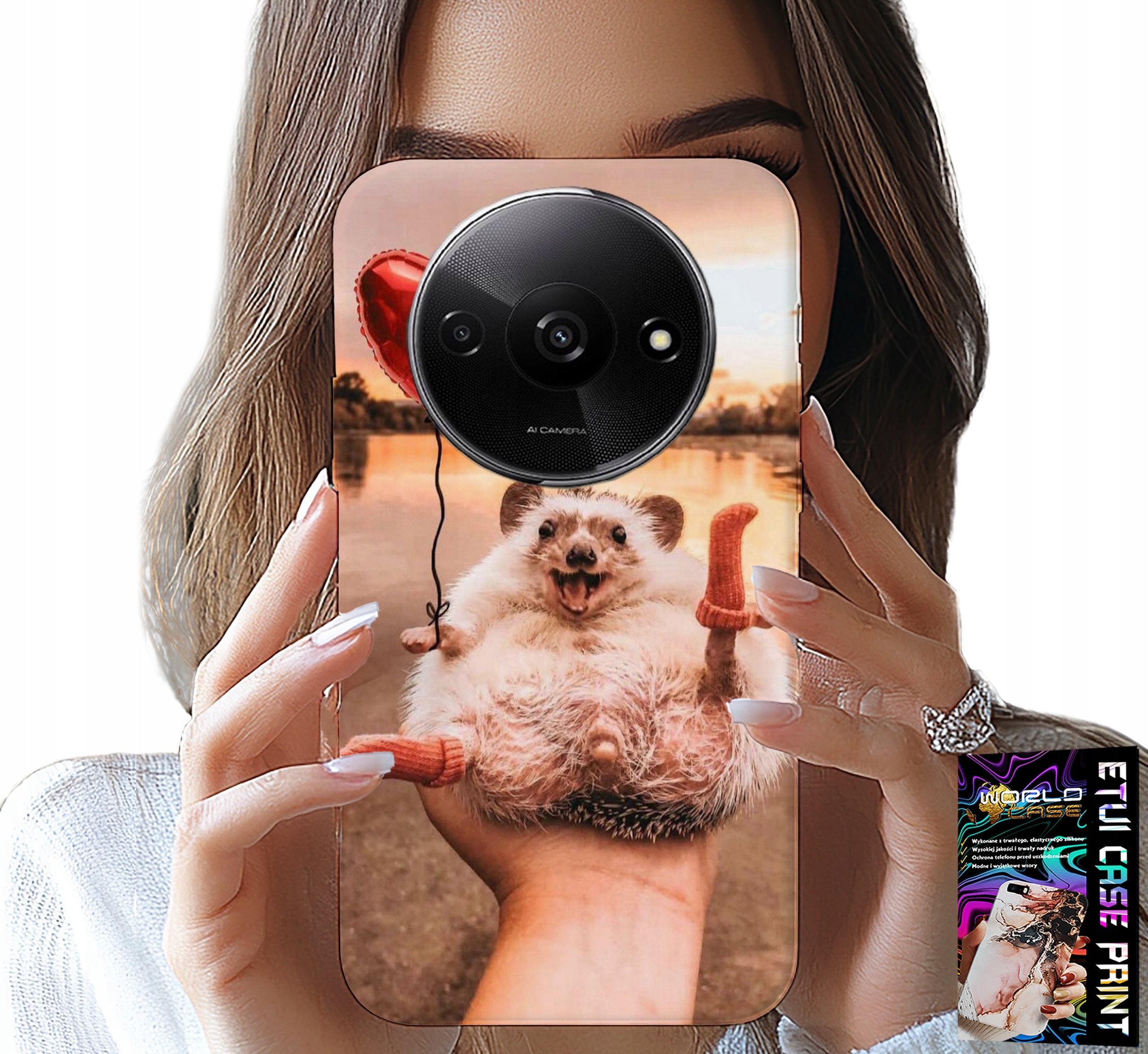 ETUI DO XIAOMI REDMI A3 - Z NADRUKIEM SŁODKI JEŻYK PIGMEJSKI, CASE