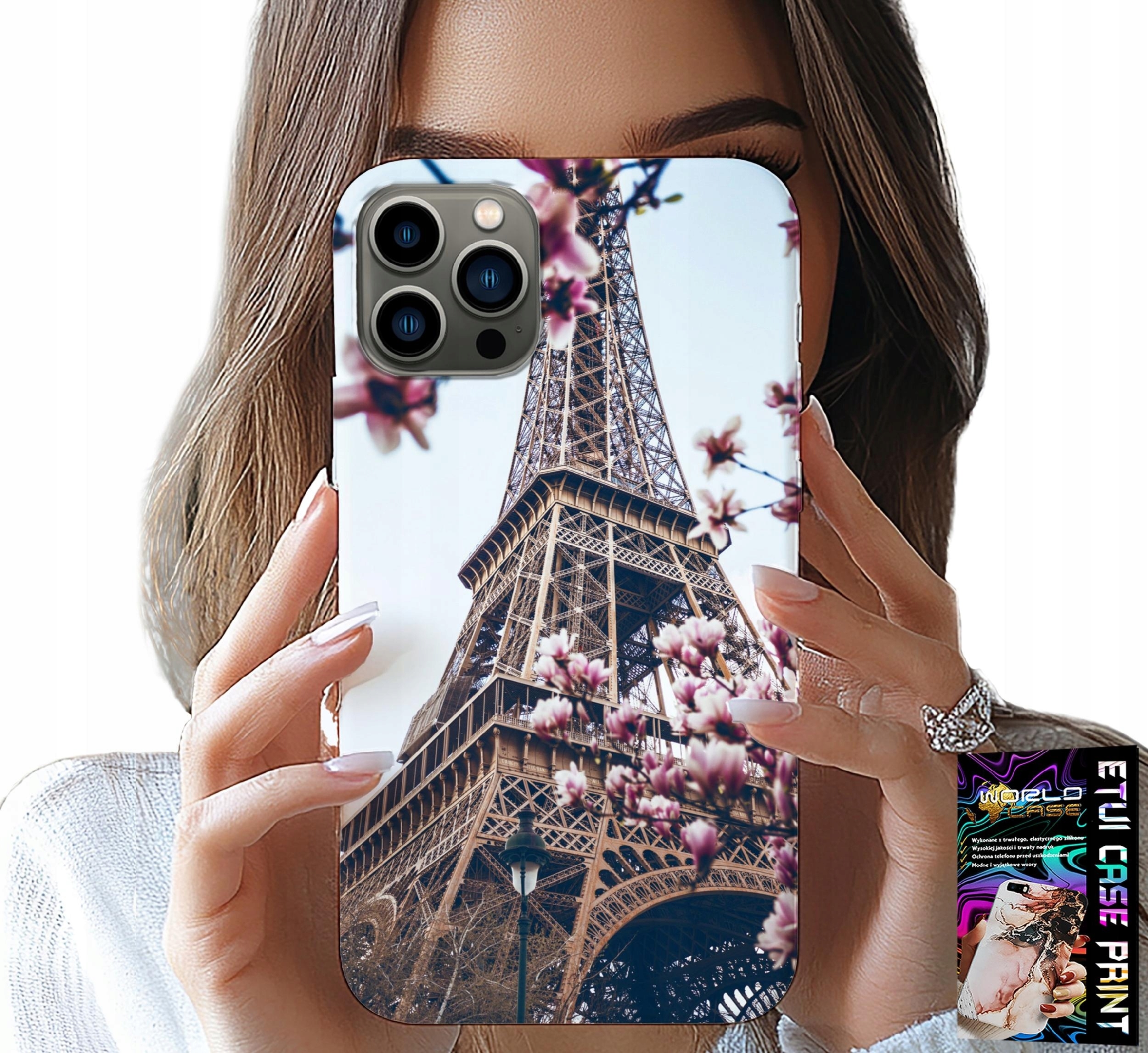 ETUI DO IPHONE 11 PRO MAX - PARYŻ WIEŻA EIFFLA PIĘKNE MIEJSCA PLECKI