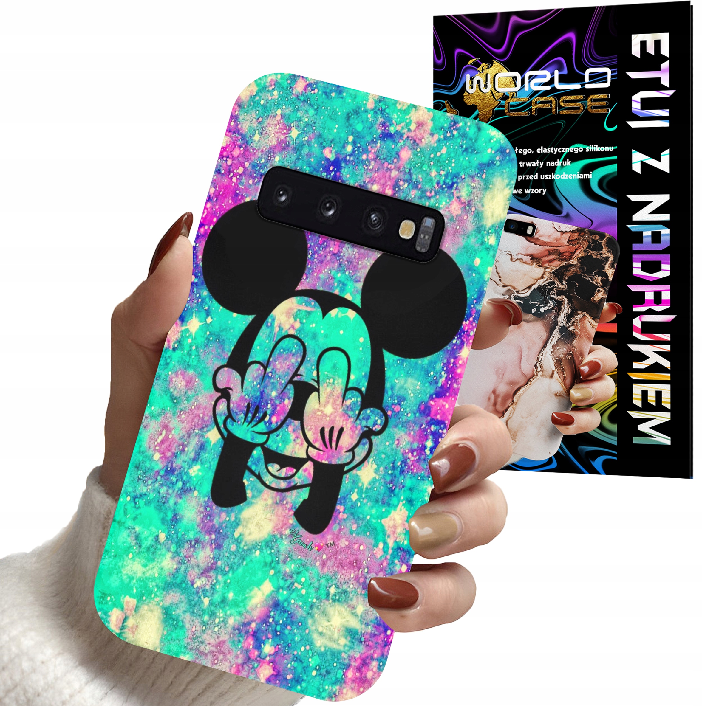 ETUI CASE DO SAMSUNG S10 - MYSZKA MINNIE DAMSKIE WZORY PLECKI