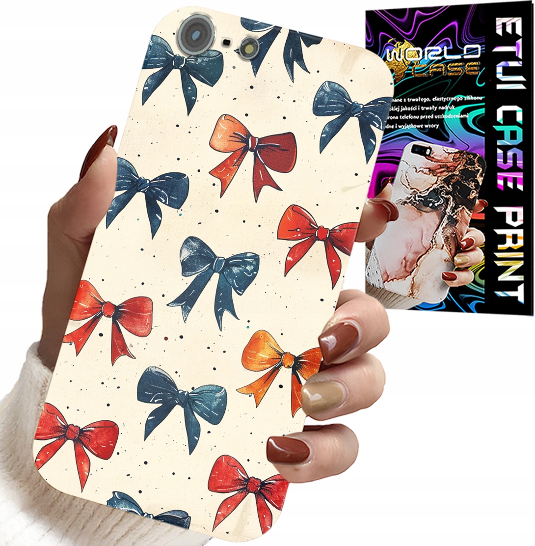 ETUI DO IPHONE 5 / 5S / 5C - KOLOROWE WSTĄŻKI WSTĄŻKA MODNE WZORY