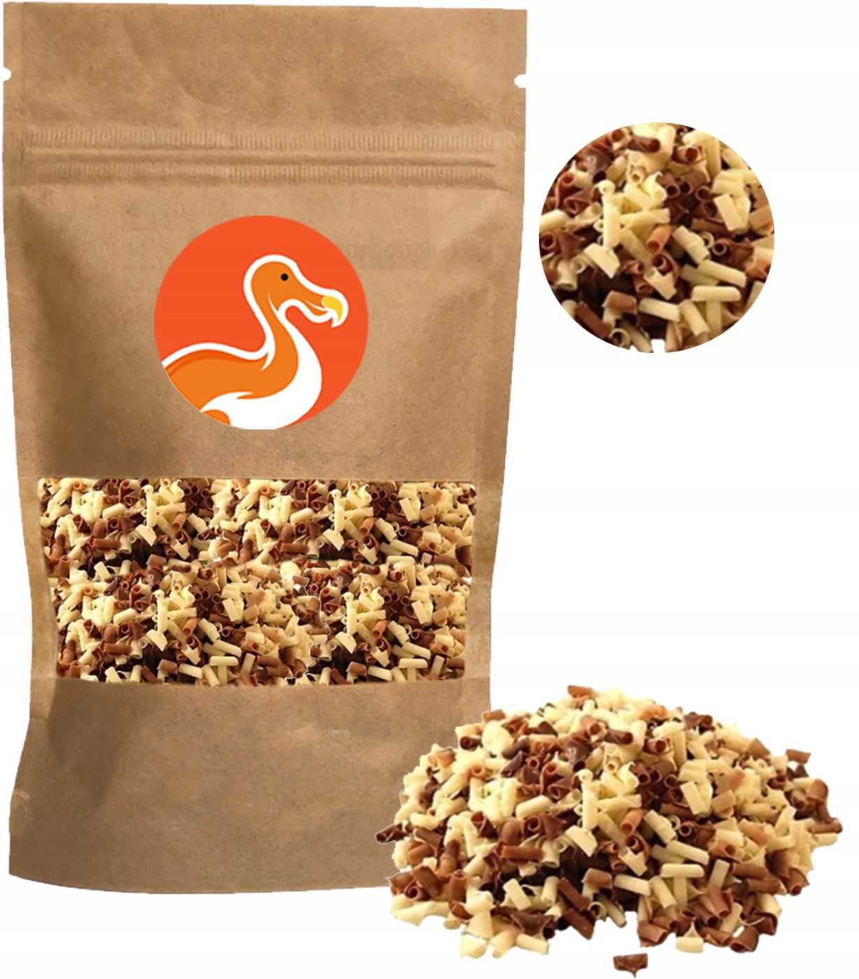 Posypka Czekoladowa Wiórki z Mieszanej czekolady DESEROWE na tort 50g