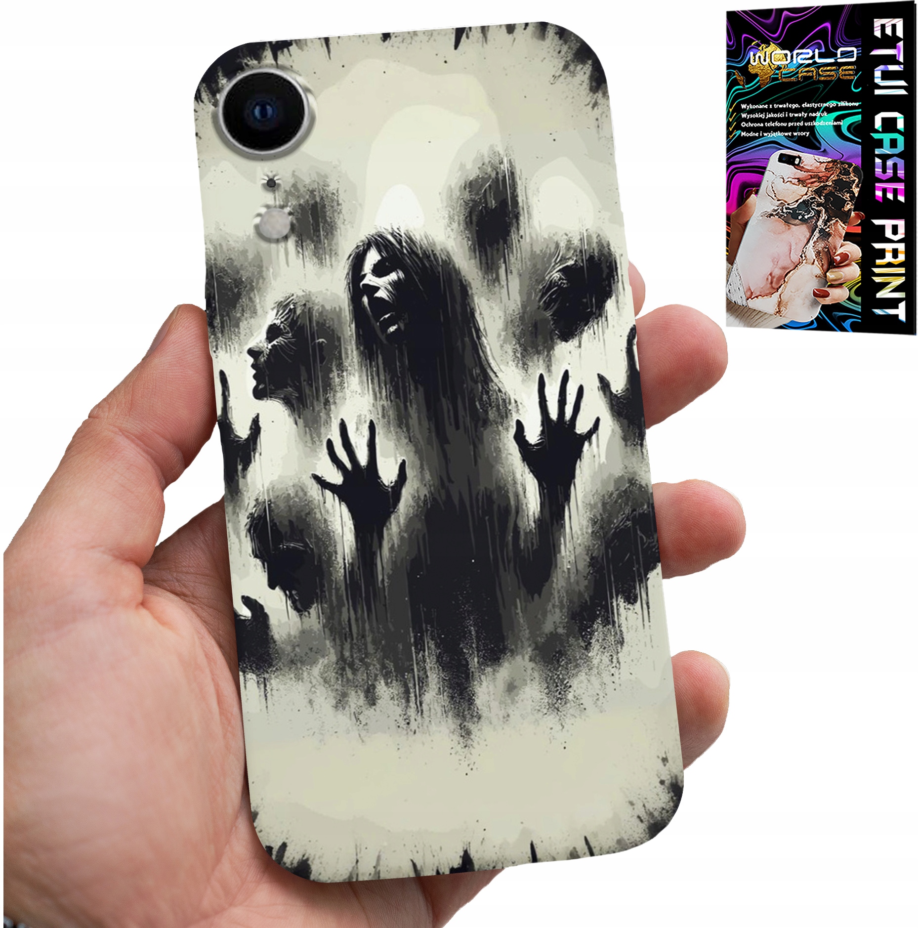 ETUI DO IPHONE XR - ŻYWE TRUPY THE WALKING DEAD ZOMBI +SZKŁO