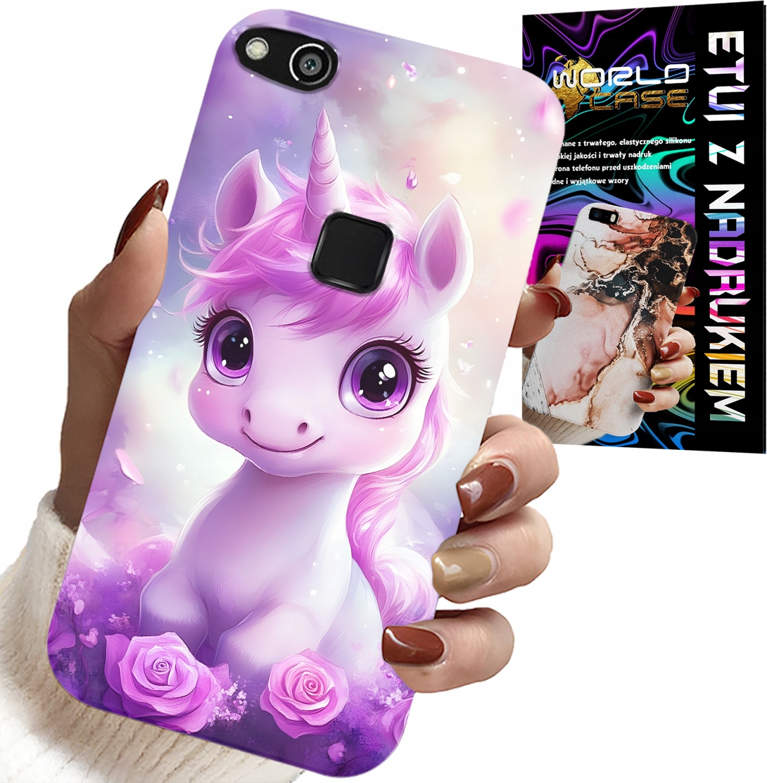 ETUI DO HUAWEI P10 LITE - SŁODKI JEDNOROŻEC, WZORY DLA DZIECI CASE