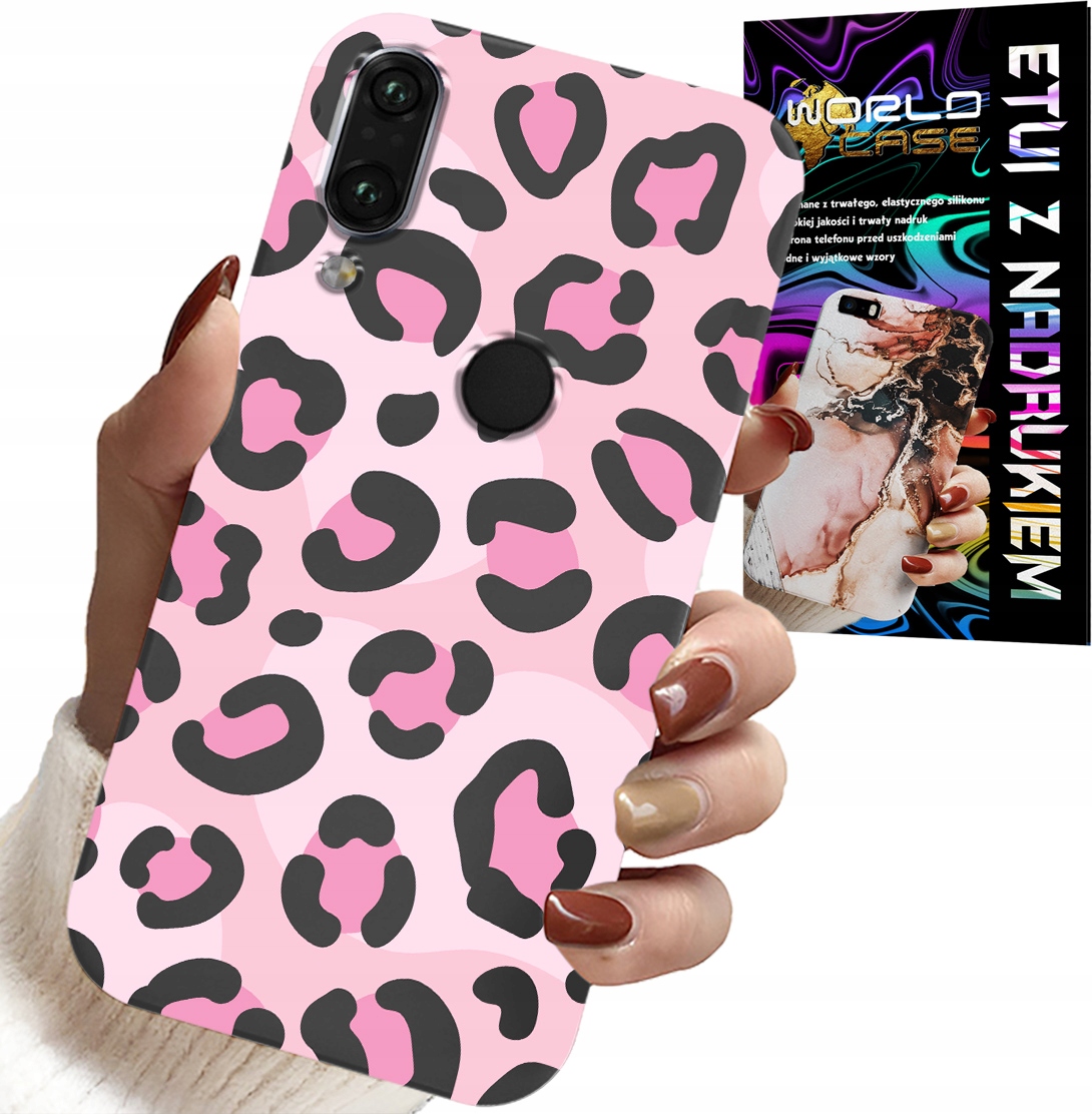 ETUI DO HUAWEI Y7 2019 - RÓŻOWA PANTERKA PANTERA KOBIECE WZORY