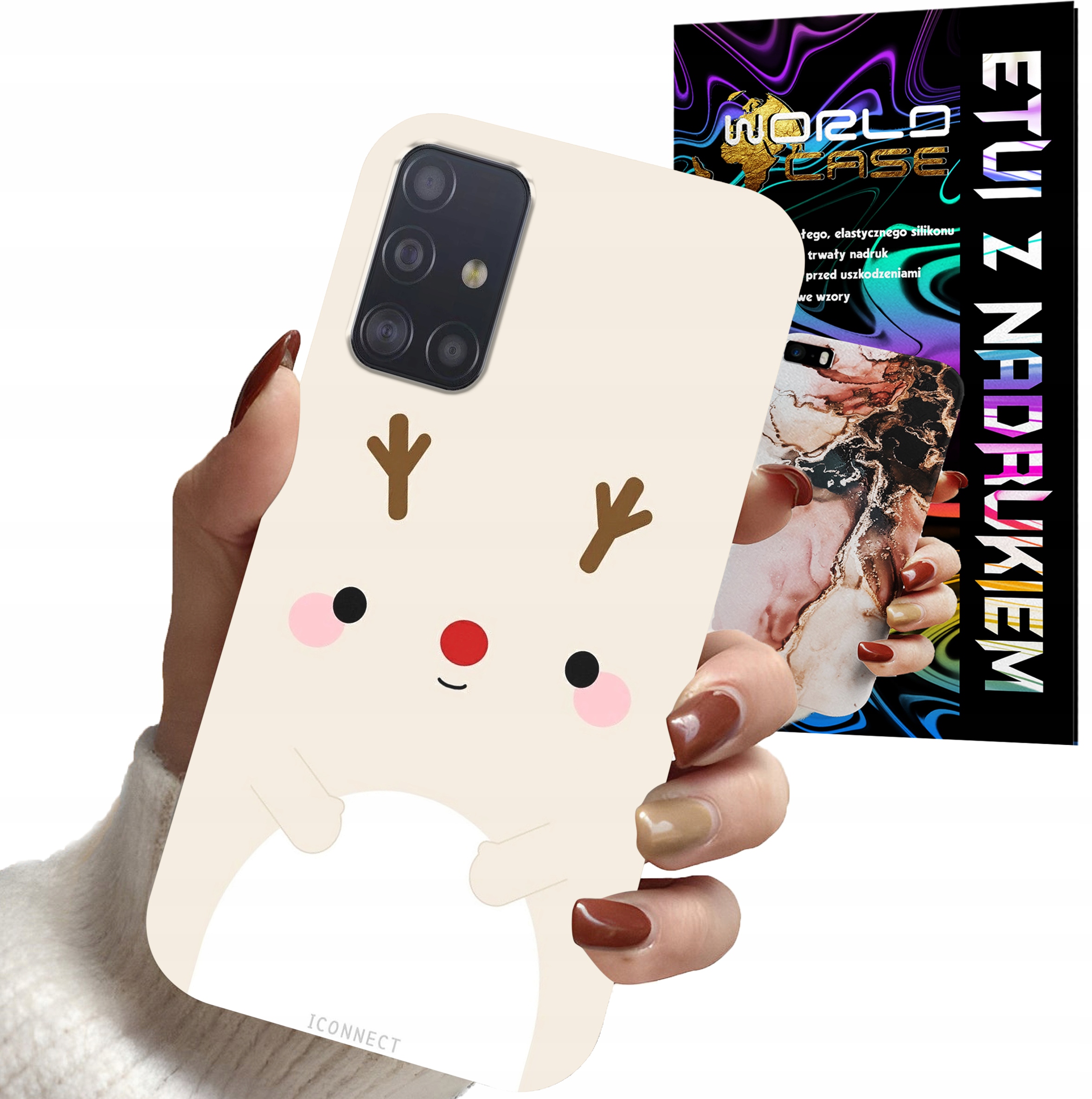 ETUI CASE DO SAMSUNG M31S - ŚWIĄTECZNE WZORY RENIFER MIKOŁAJ ŚWIĘTA