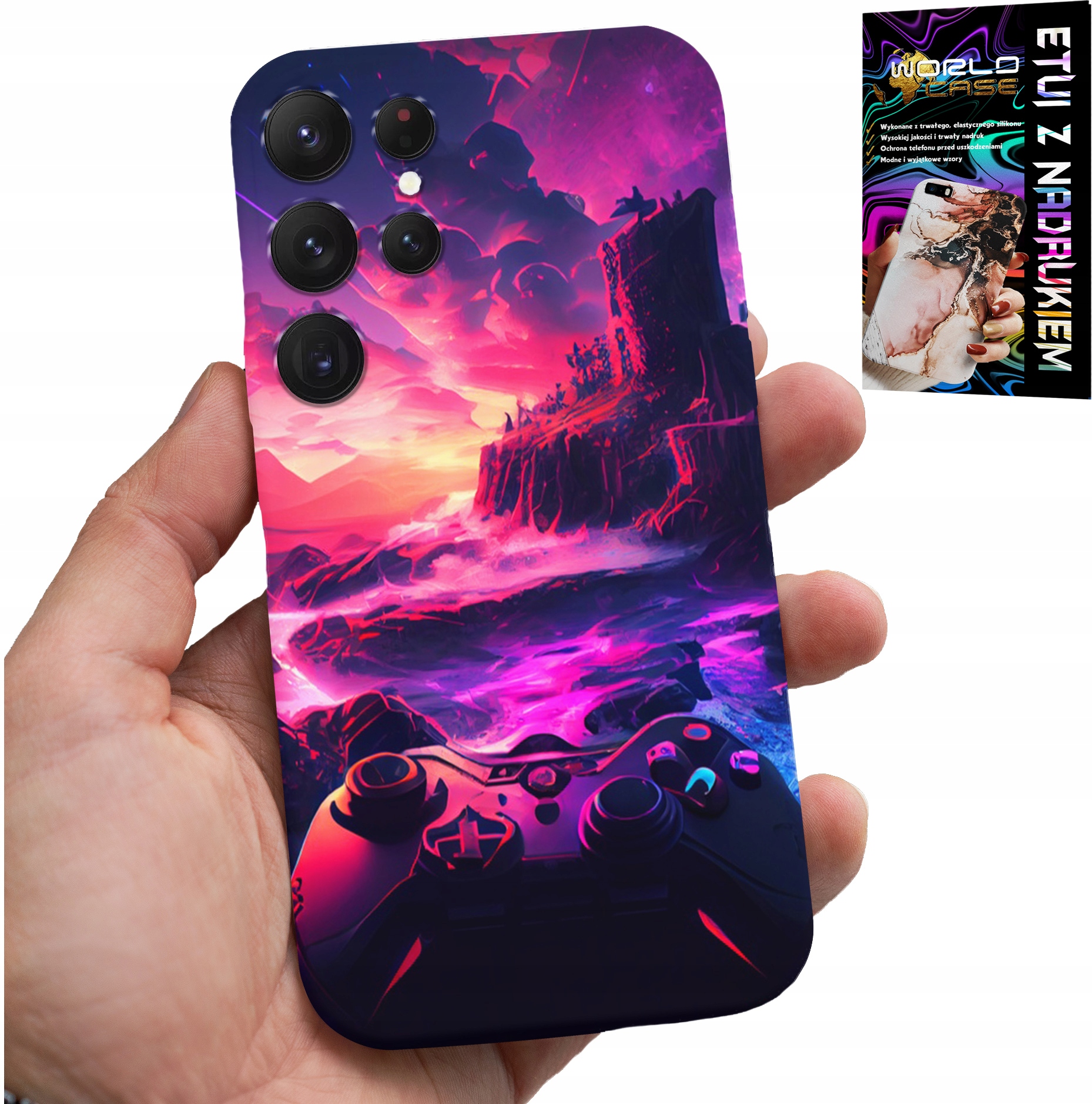 ETUI DO SAMSUNG GALAXY S24 ULTRA - CASE DLA GRACZA, WZORY Z GIER, PREZENT