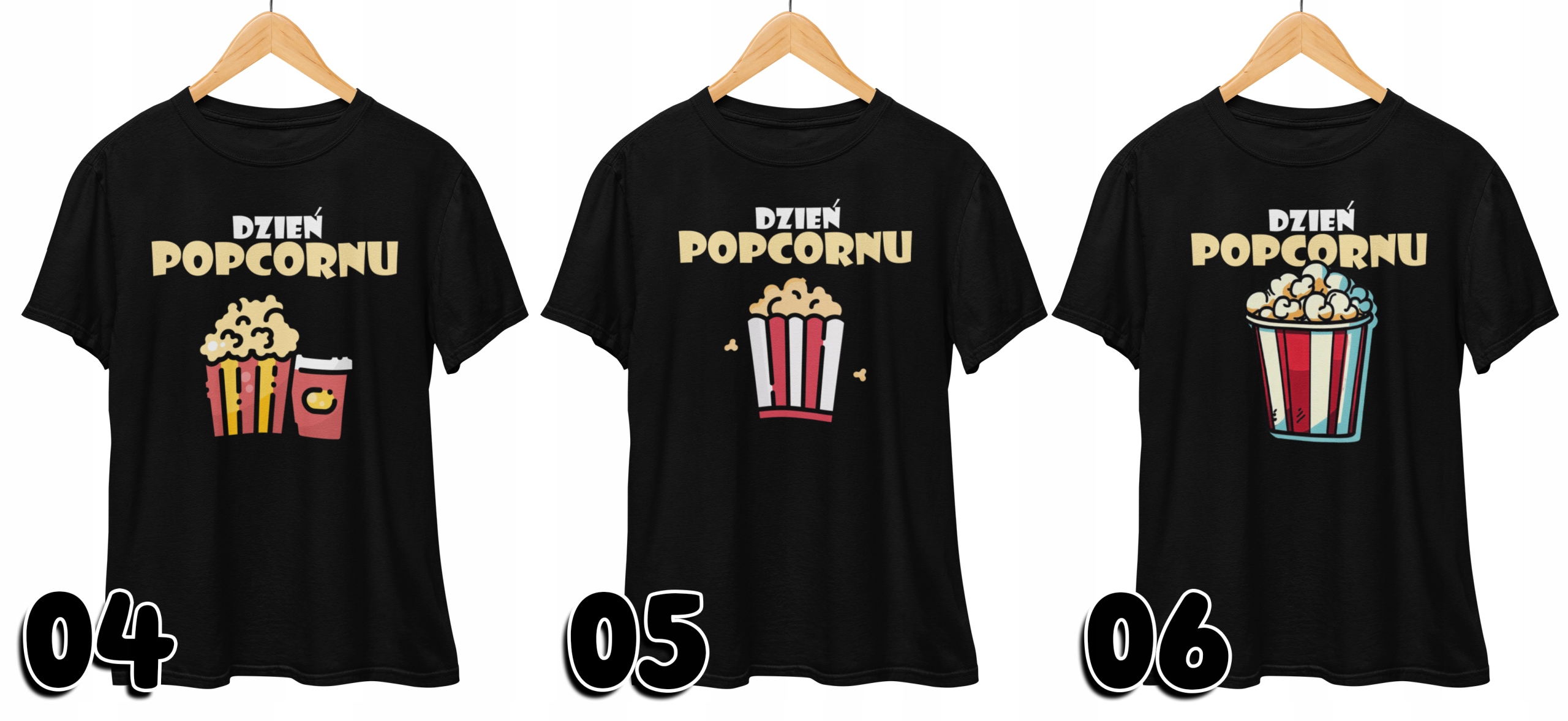 KOSZULKA DZIECIĘCA T-SHIRT - DZIEŃ POPCORNU POPCORN - XS 110-116
