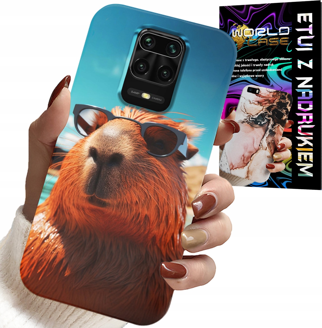 ETUI DO XIAOMI NOTE 9 PRO / 9S - SŁODKA KAPIBARA, CAPIBARA CASE + SZKŁO