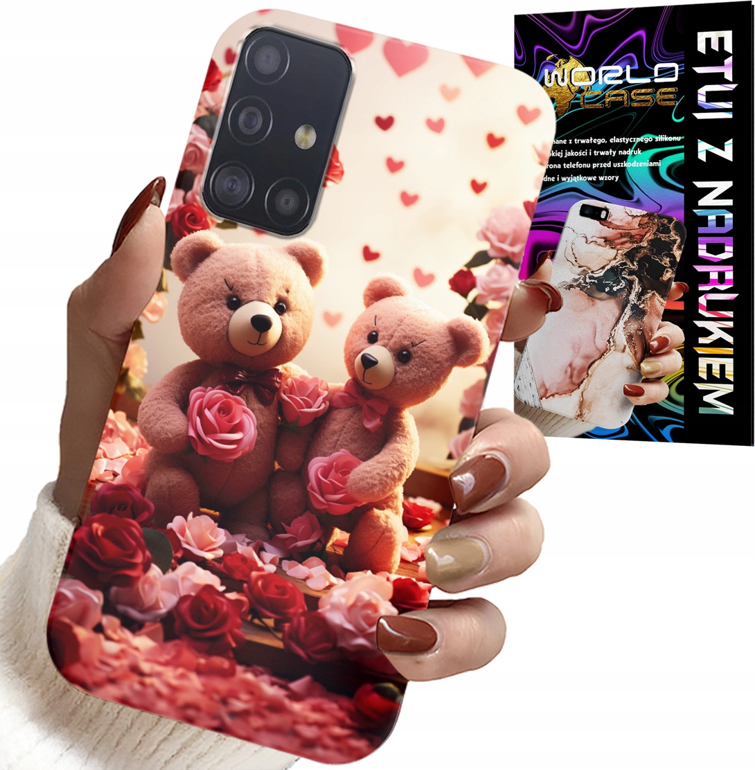 ETUI DO SAMSUNG GALAXY A51 - MISIE, LOVE YOU, SERCA WIELE WZORÓW CASE
