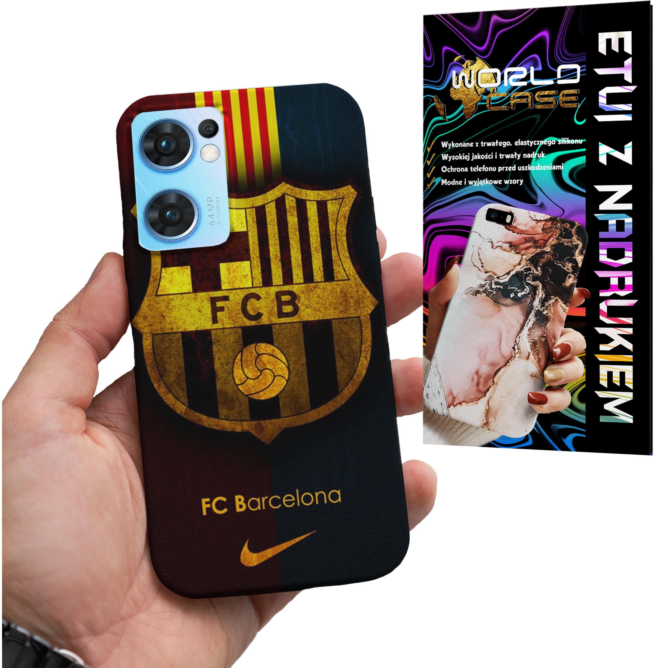 ETUI CASE DO OPPO FIND X5 LITE - FC BARCELONA PIŁKARSKIE WZORY REAL MADRYT
