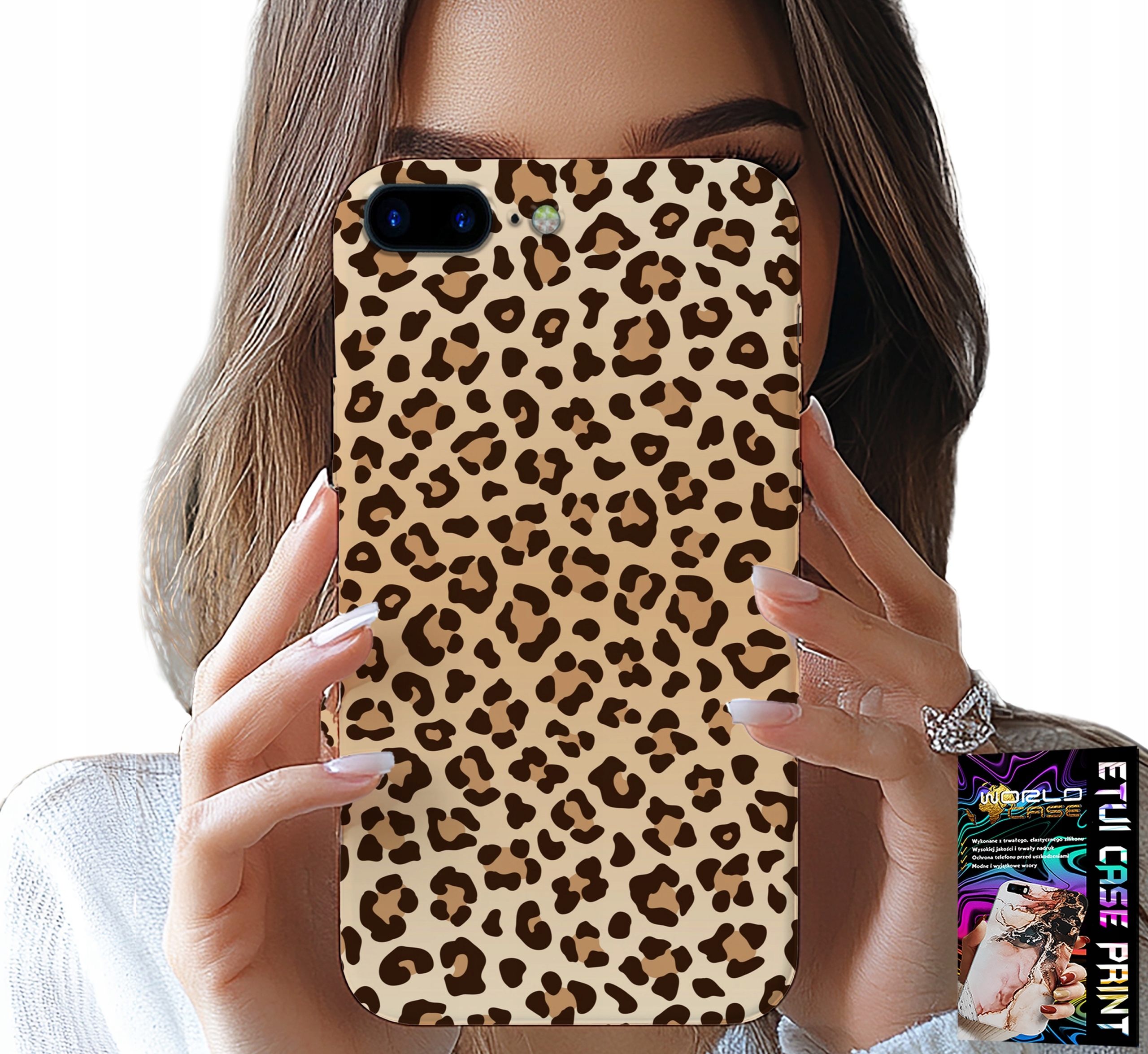 ETUI DO IPHONE ( 7 PLUS ) - PLECKI W PANTERKĘ MODNE KOBIECE WZORY