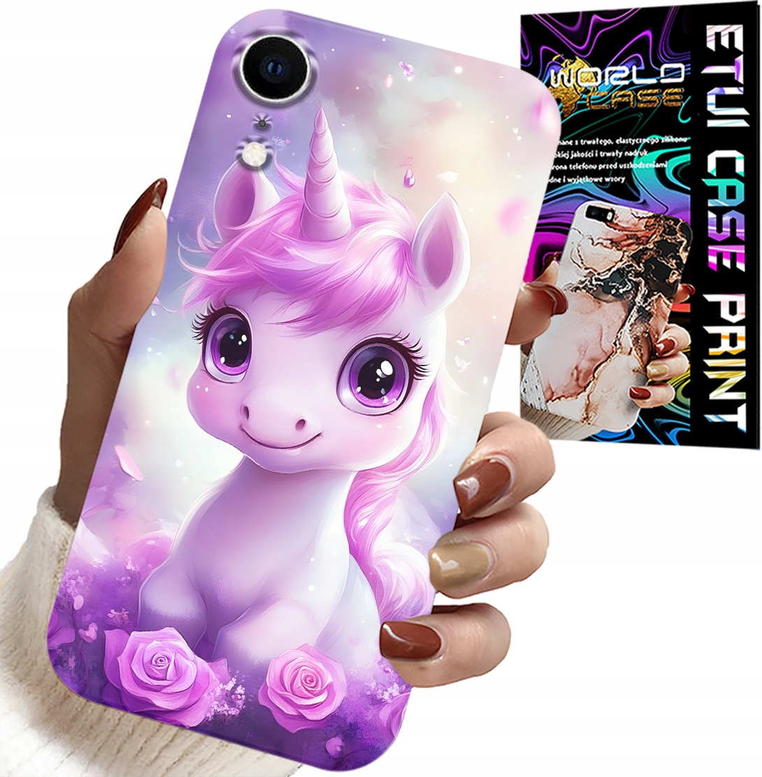 ETUI DO IPHONE XR - SŁODKI JEDNOROŻEC, WZORY DLA DZIECI CASE