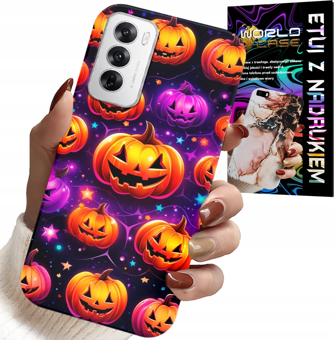 ETUI DO OPPO RENO12 PRO 5G - HALLOWEEN, SALEM, STRASZNE DYNIE, WZORY