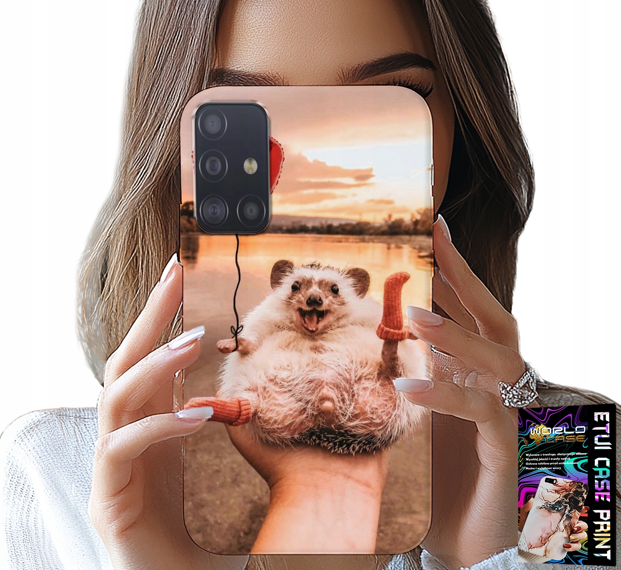 ETUI DO SAMSUNG GALAXY A71 - Z NADRUKIEM SŁODKI JEŻYK PIGMEJSKI, CASE