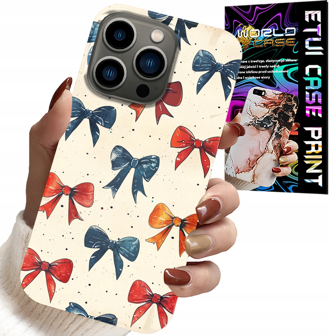 ETUI DO IPHONE 15 PRO MAX - KOLOROWE WSTĄŻKI WSTĄŻKA MODNE WZORY