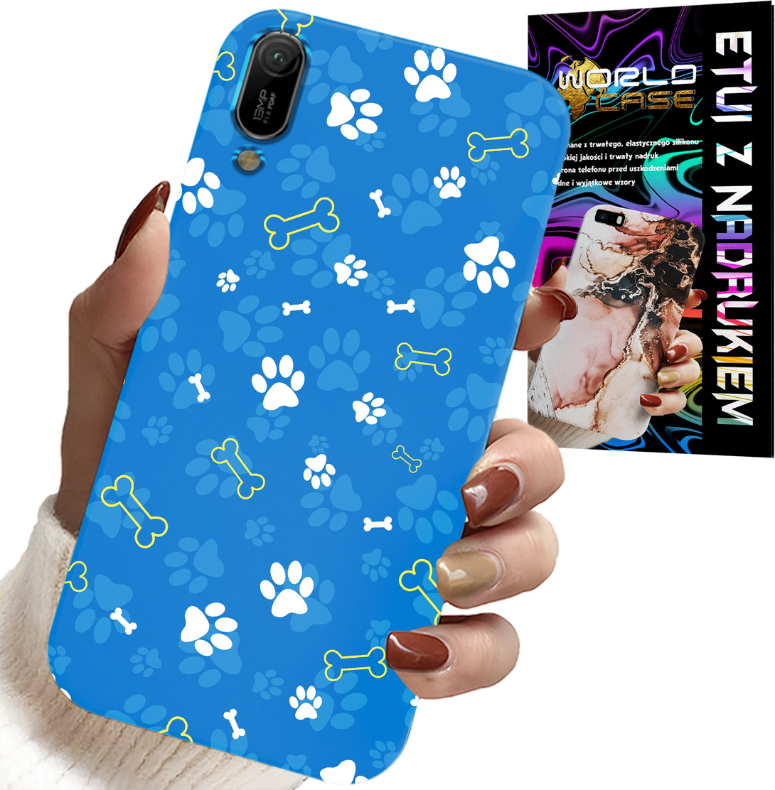 ETUI DO HUAWEI Y6 2019 - ŁAPKI KOŚCI PIES PATROL WZORY DLA DZIECI