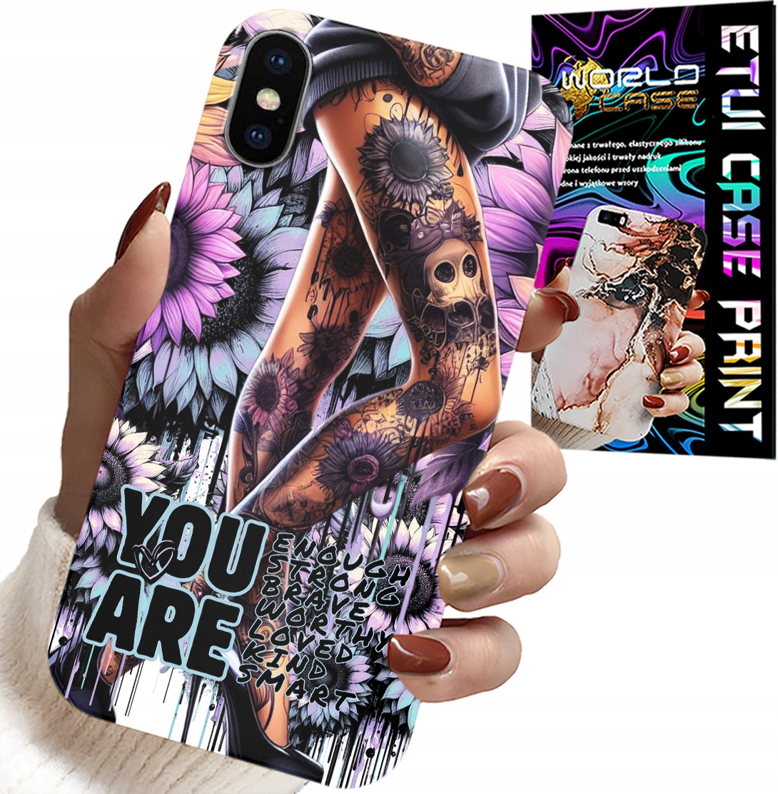 ETUI DO IPHONE X / XS - KOBIECE WZORY YOU ARE KOBIETA Z TATUAŻEM