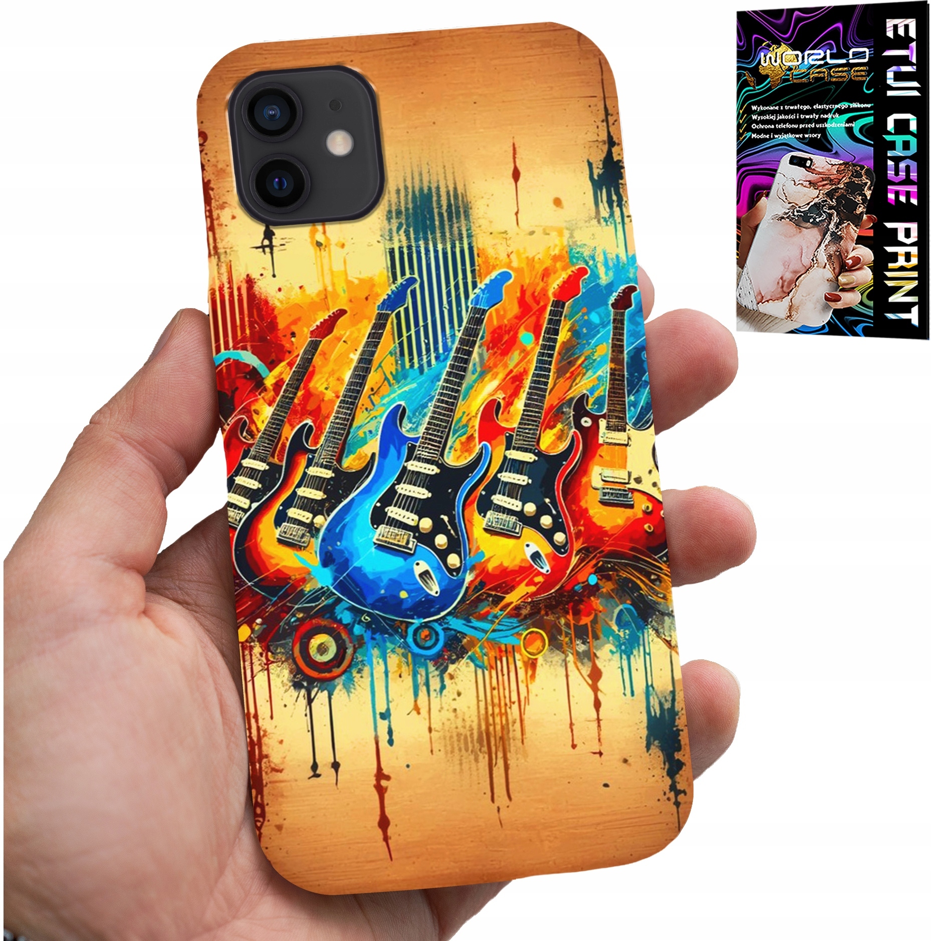 ETUI DO IPHONE 11 - GITARA ELEKTRYCZNA, ROCK AND ROLL, METAL