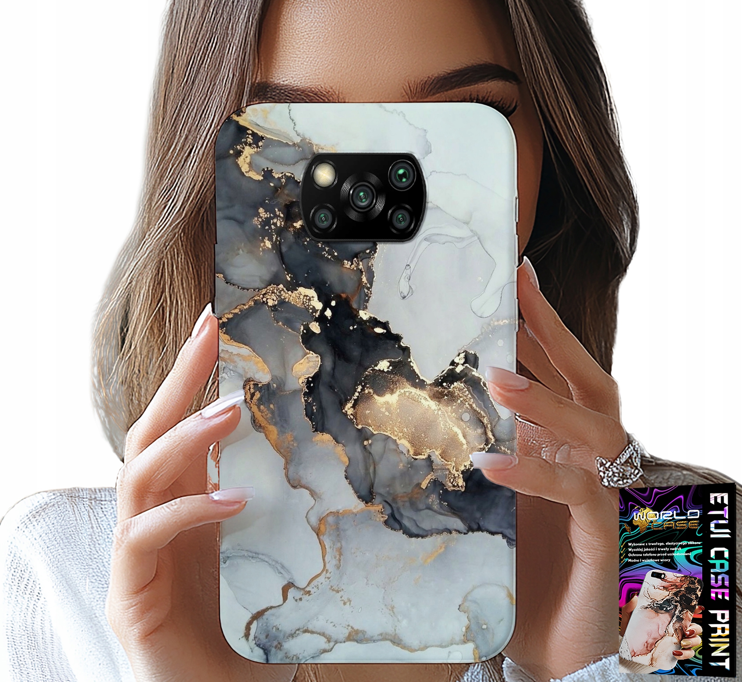 ETUI DO XIAOMI POCO X3 - ELEGANCKI MARMUREK MODNE KOBIECE WZORY