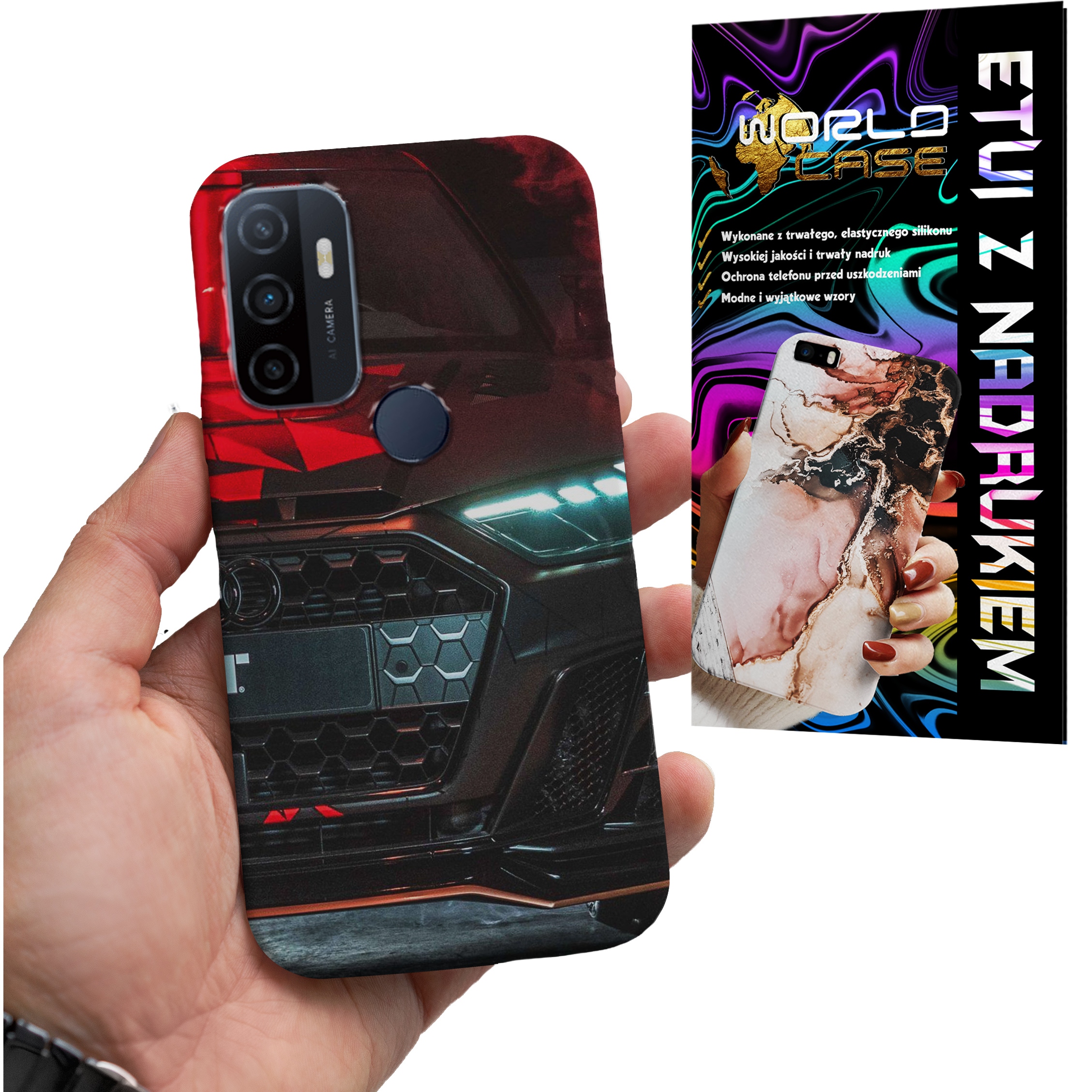 ETUI CASE DO OPPO A53s A53 2020 - AUDI AUTO FAN WZORY MERCEDES ITP