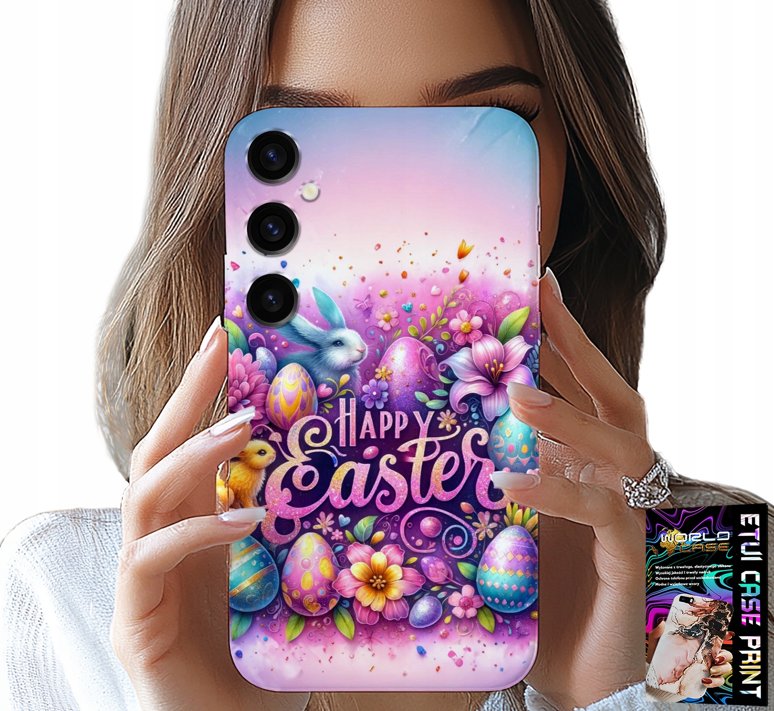 ETUI DO SAMSUNG GALAXY A05S - WESOŁEGO JAJKA, WIELKANOC, PISANKI JAJKA