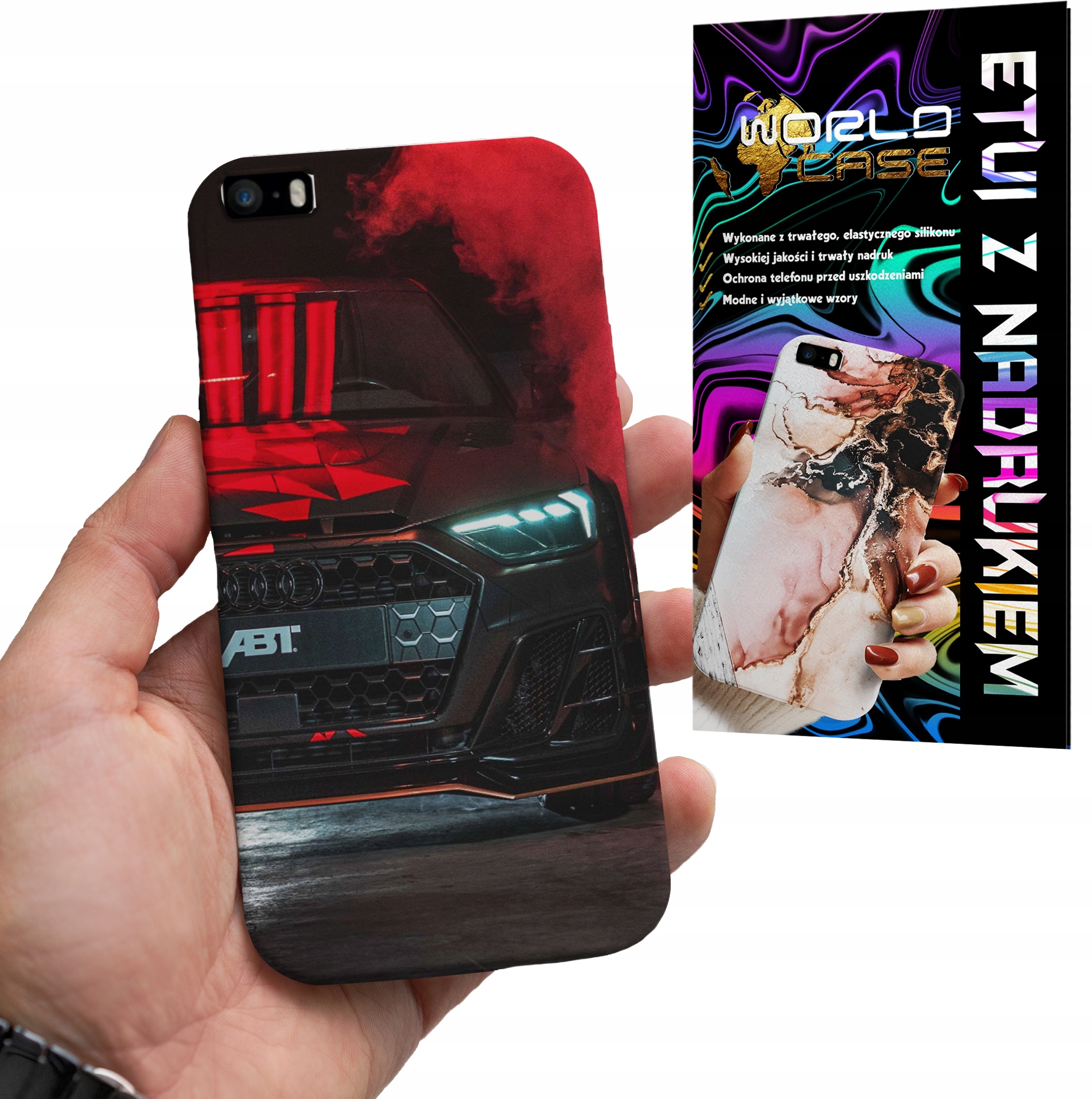 ETUI CASE DO IPHONE SE 2020 - AUDI AUTO FAN WZORY MERCEDES ITP