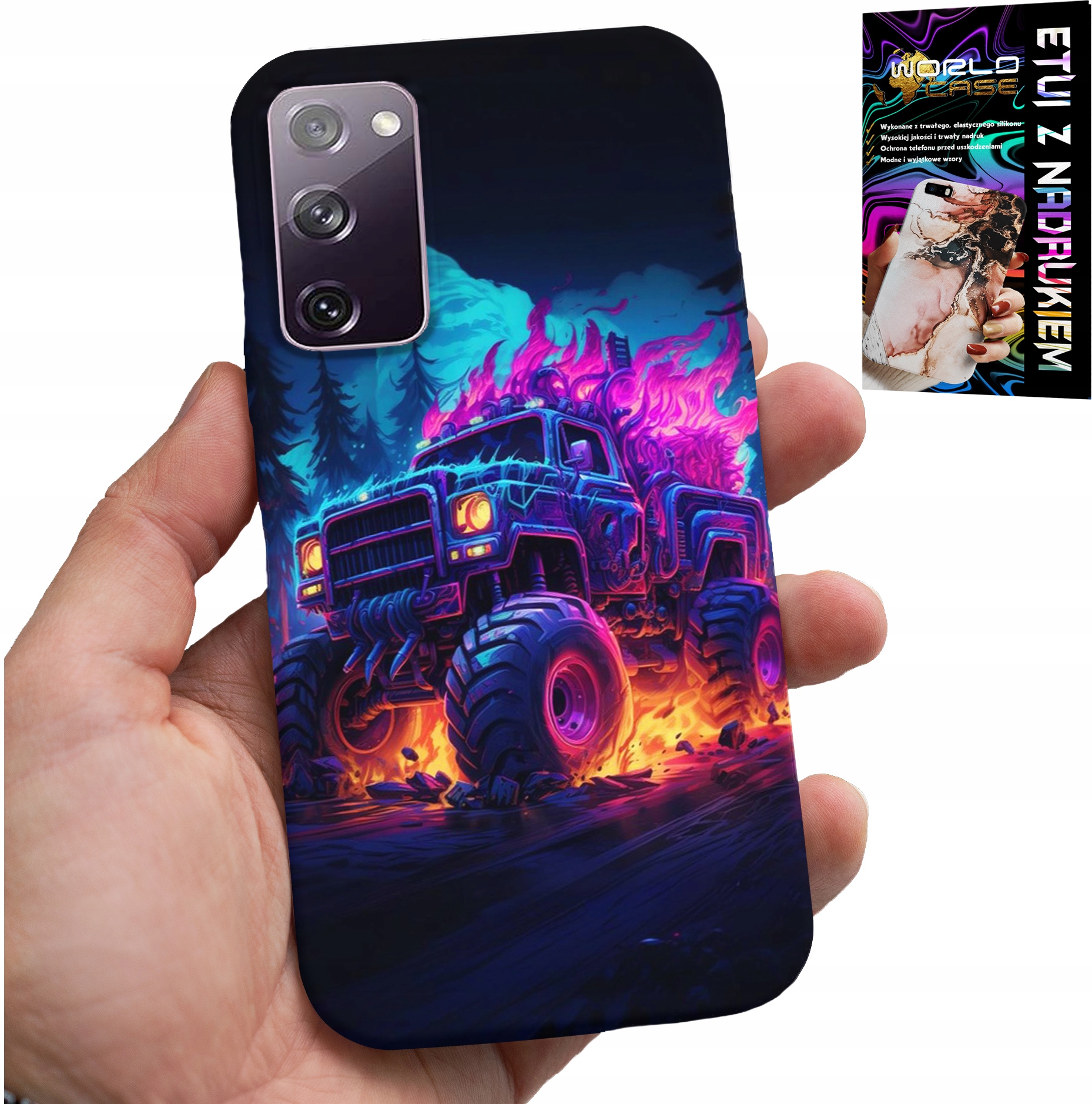 ETUI DO SAMSUNG GALAXY S20 FE - MONSTERTRUCK MEGA CIĘŻARÓWKA WZORY CASE