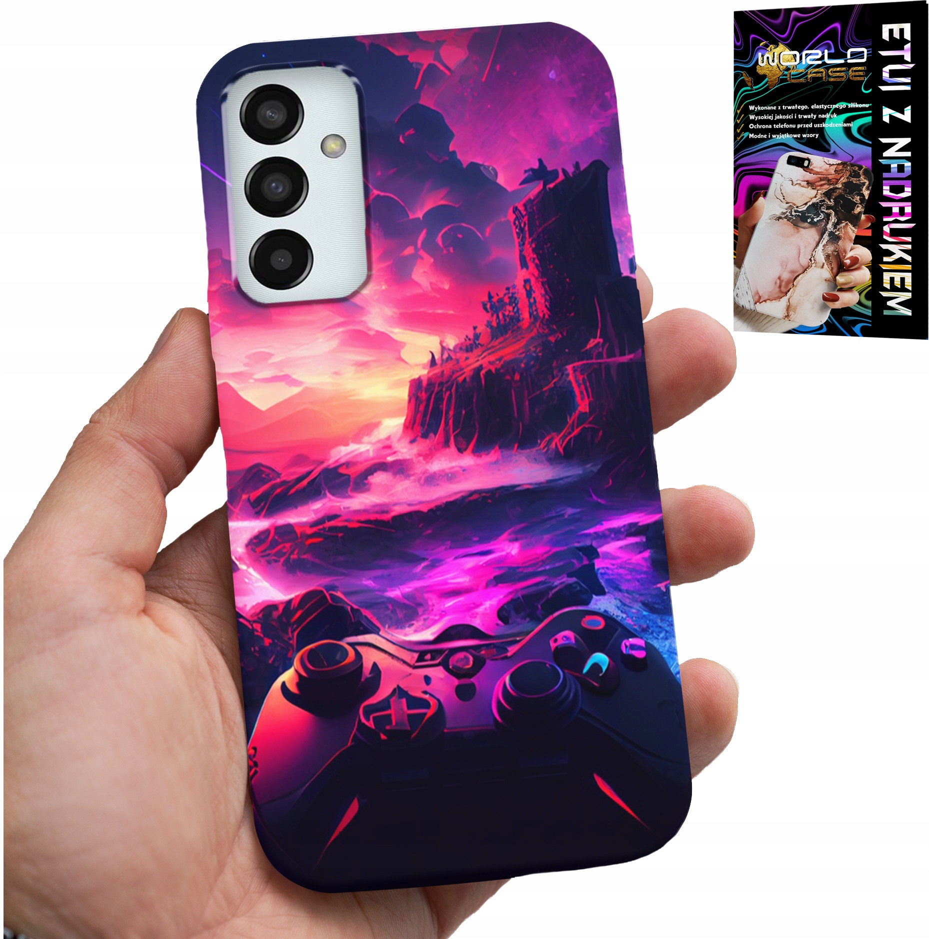 ETUI DO SAMSUNG GALAXY M23 - CASE DLA GRACZA, WZORY Z GIER, PREZENT