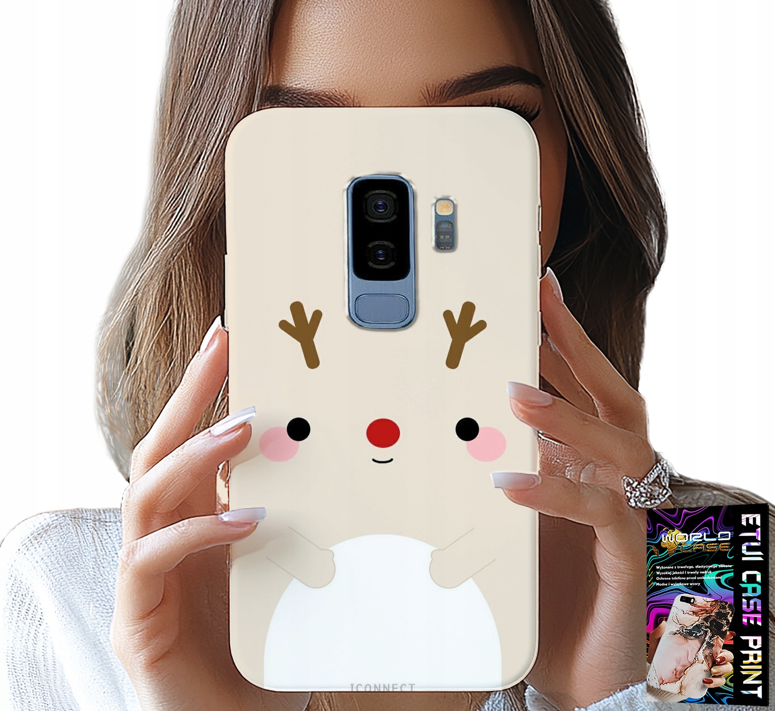 ETUI DO SAMSUNG GALAXY S9 PLUS - RENIFEREK, RENIFER, ŚWIĄTECZNE WZORY