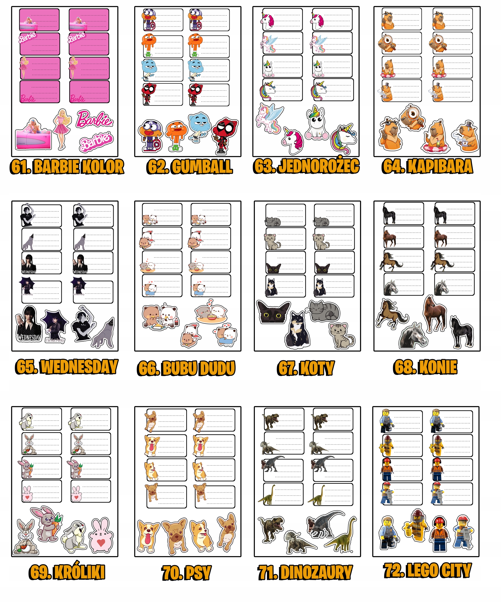 NAKLEJKI NA ZESZYT ZESZYTY NALEPKA 8szt - ROBLOX WZORY Z GIER + GRATIS