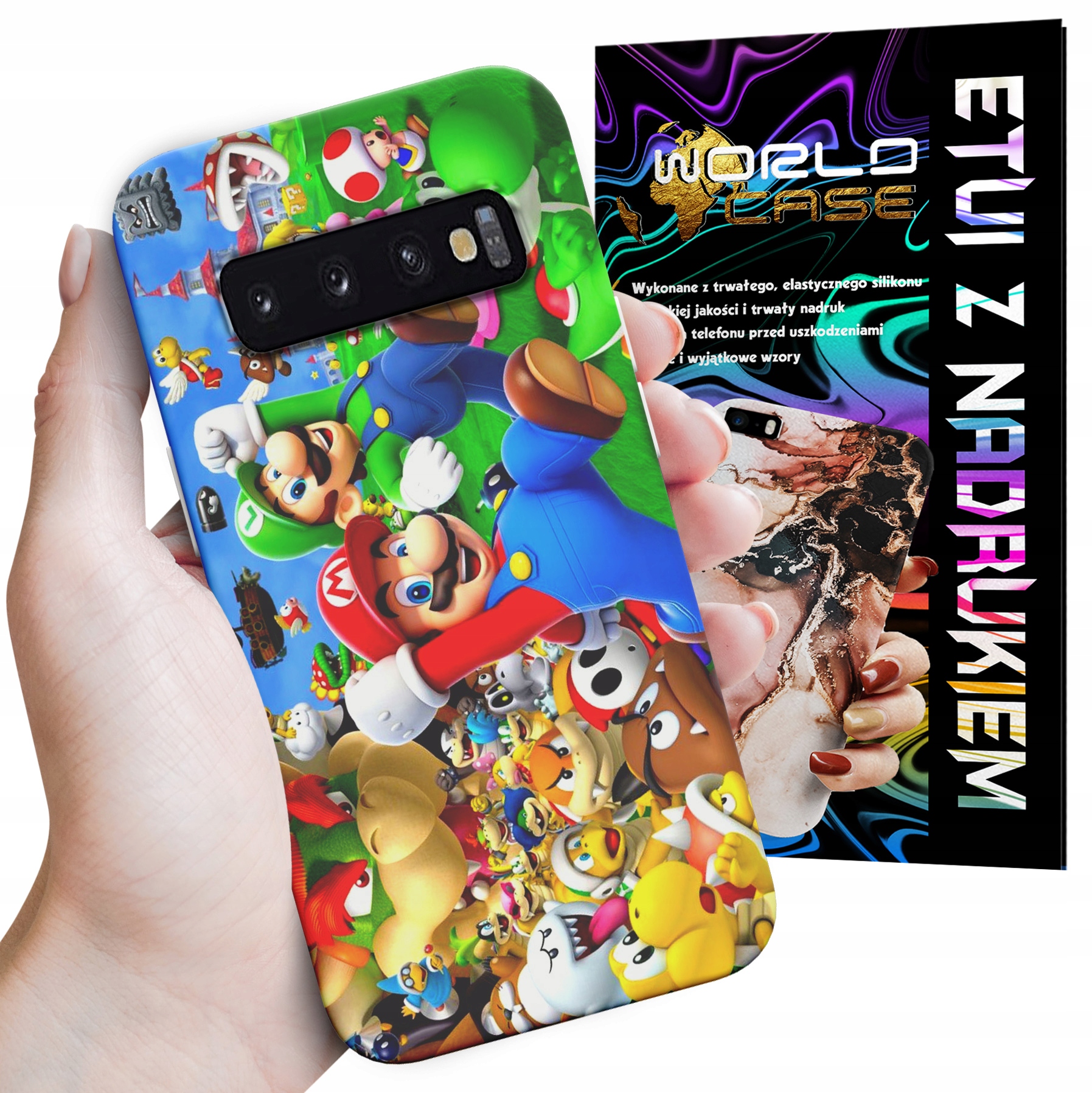 ETUI CASE DO SAMSUNG S10 - SUPER MARIO BROS BAJKI WZORY WYBÓR