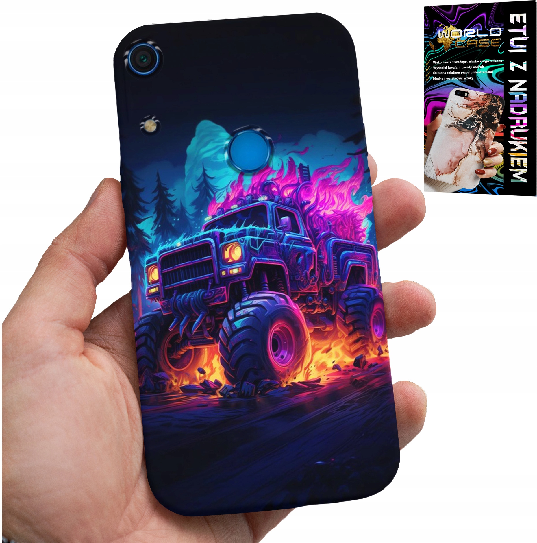 ETUI DO HUAWEI Y6S - MONSTERTRUCK MEGA CIĘŻARÓWKA WZORY CASE
