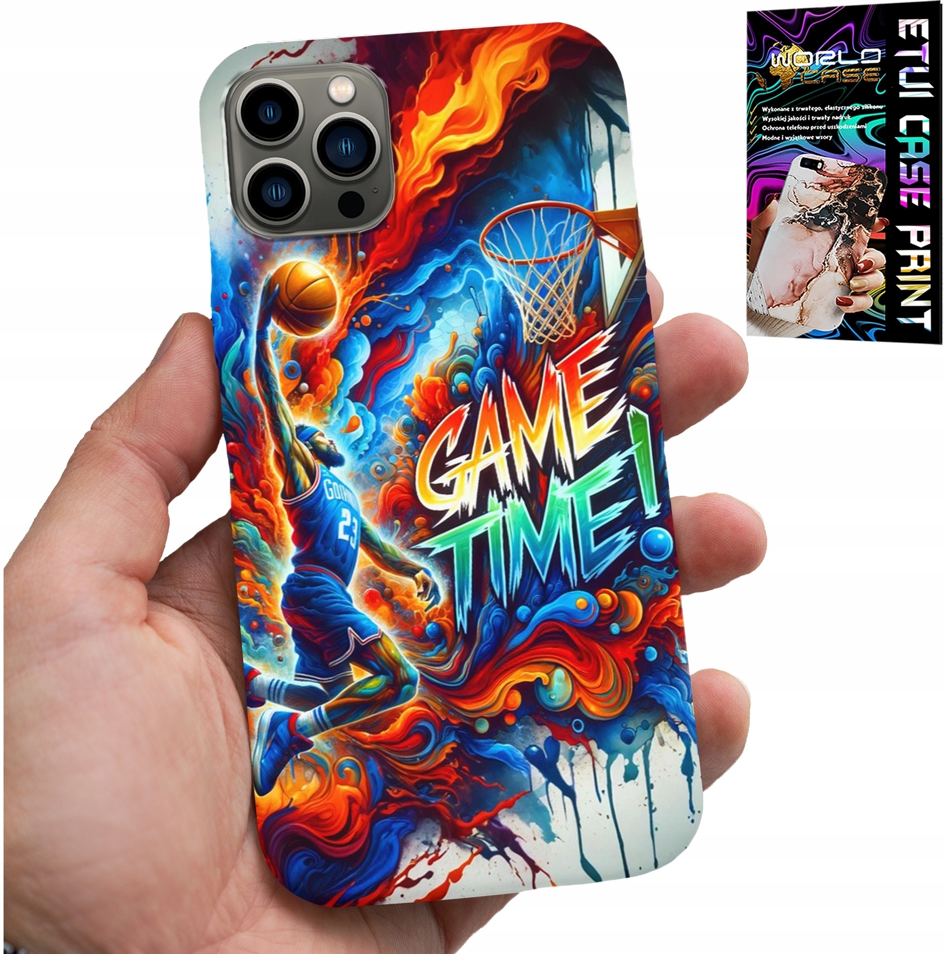 ETUI DO IPHONE 11 PRO - KOSZYKÓWKA NBA GAME TIME, CASE + SZKŁO