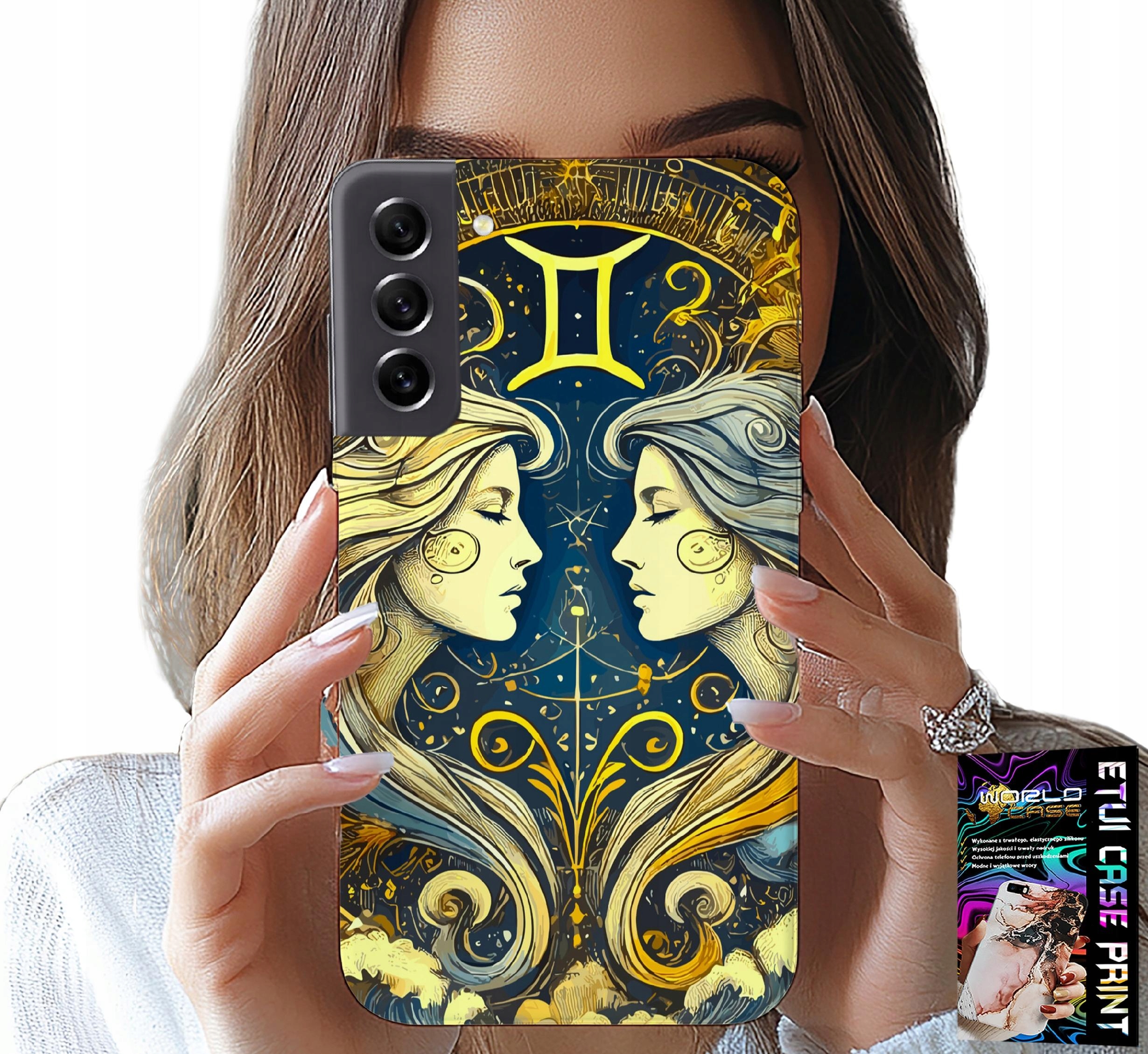 ETUI DO SAMSUNG GALAXY S22 - ZNAK ZODIAKU, BLIŹNIĘTA ASTRONOMIA CASE