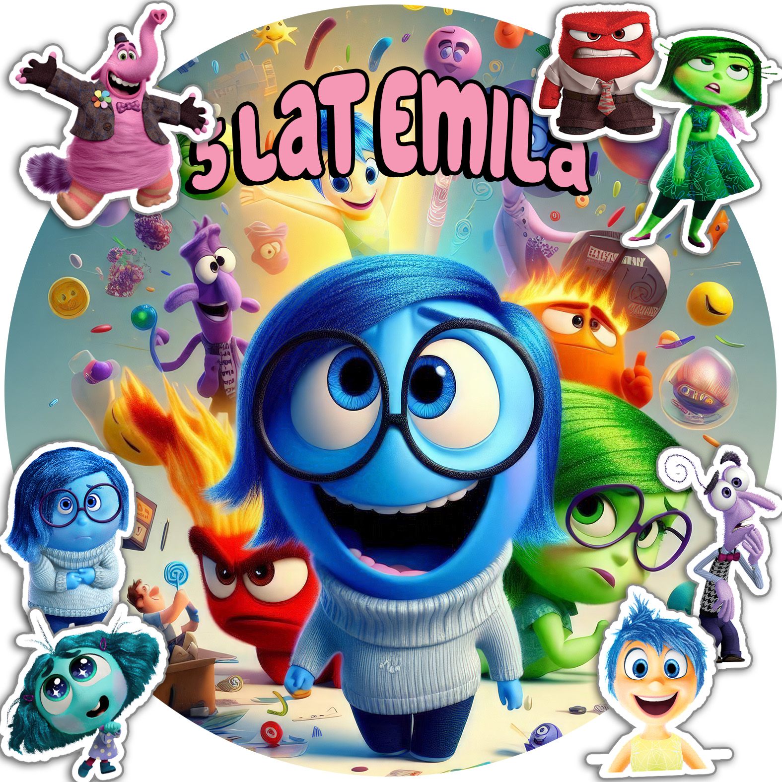 OPŁATEK NA TORT 30CM - W GŁOWIE SIĘ NIE MIEŚCI + IMIĘ + GRATIS! 24CM 26CM