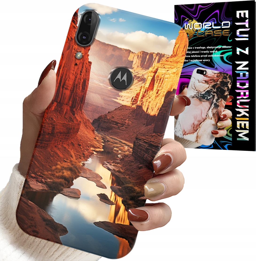 ETUI DO MOTOROLA MOTO E6 PLUS - WIELKI KANION PUSTYNIA PIĘKNE WZORY CASE