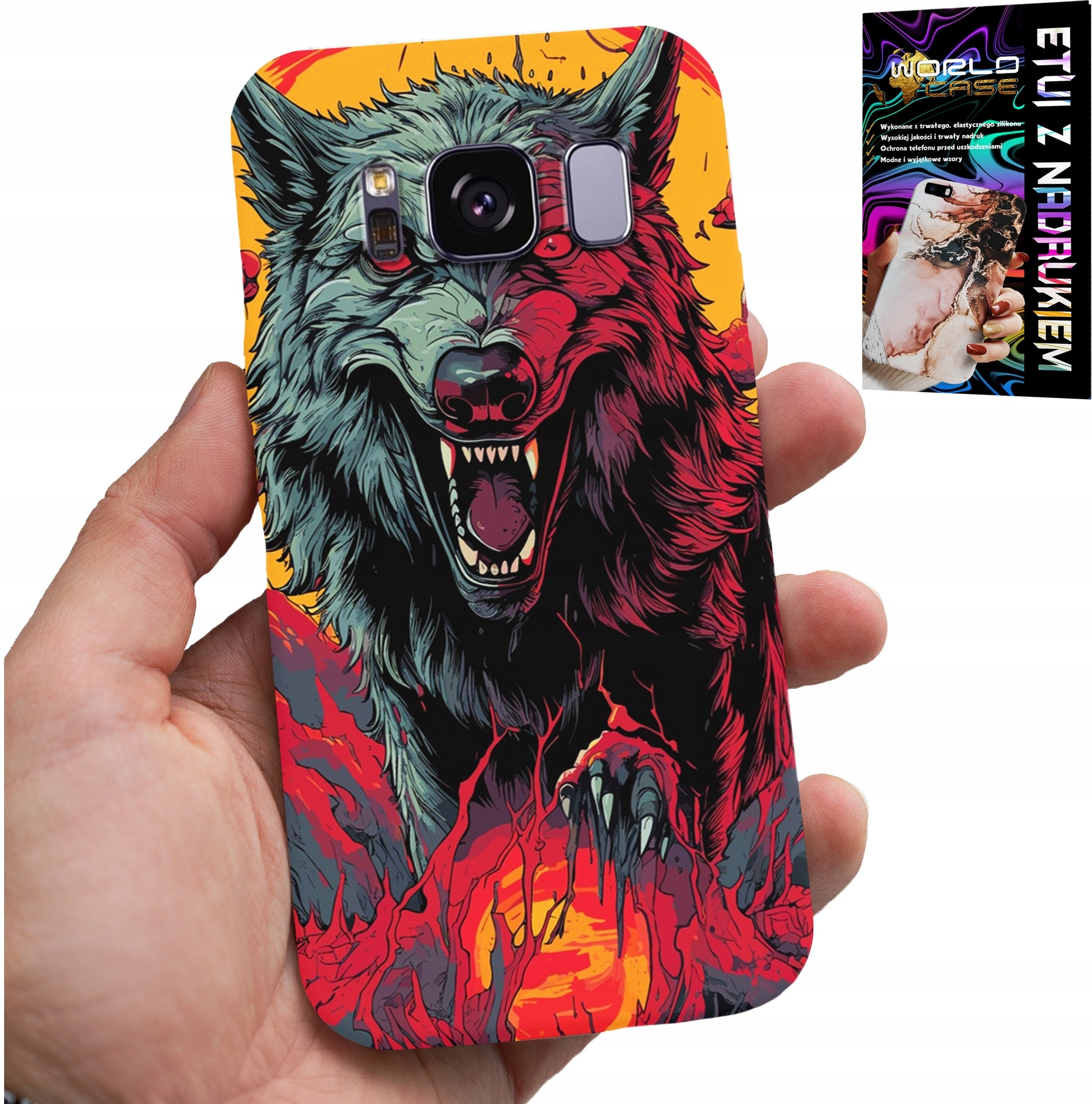 ETUI DO SAMSUNG GALAXY S8 - WILK WILKI WATAHA SUPER WZORY CASE + FOLIA