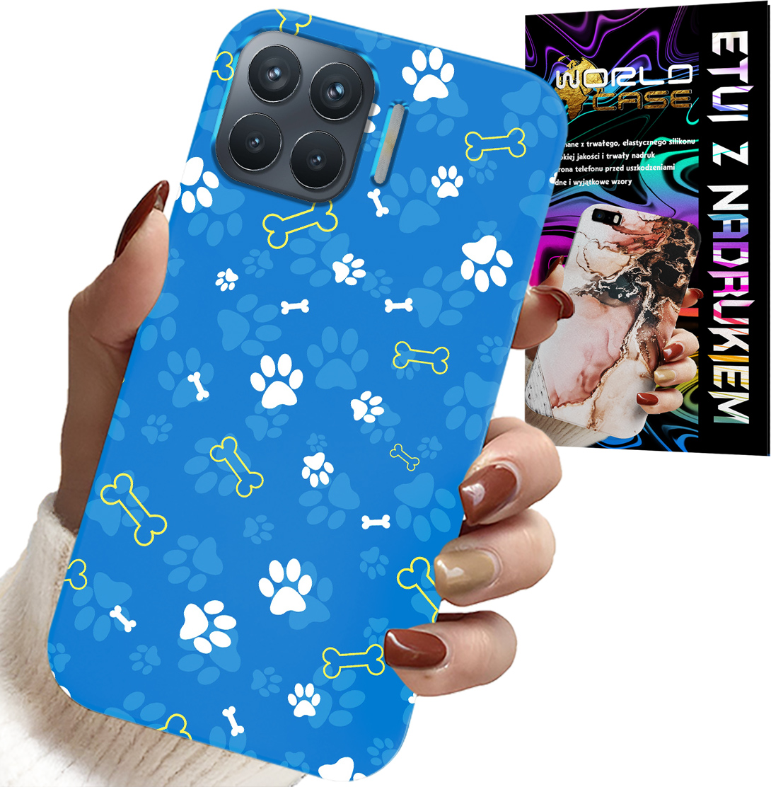 ETUI DO OPPO RENO 4 LITE - ŁAPKI KOŚCI PIES PATROL WZORY DLA DZIECI