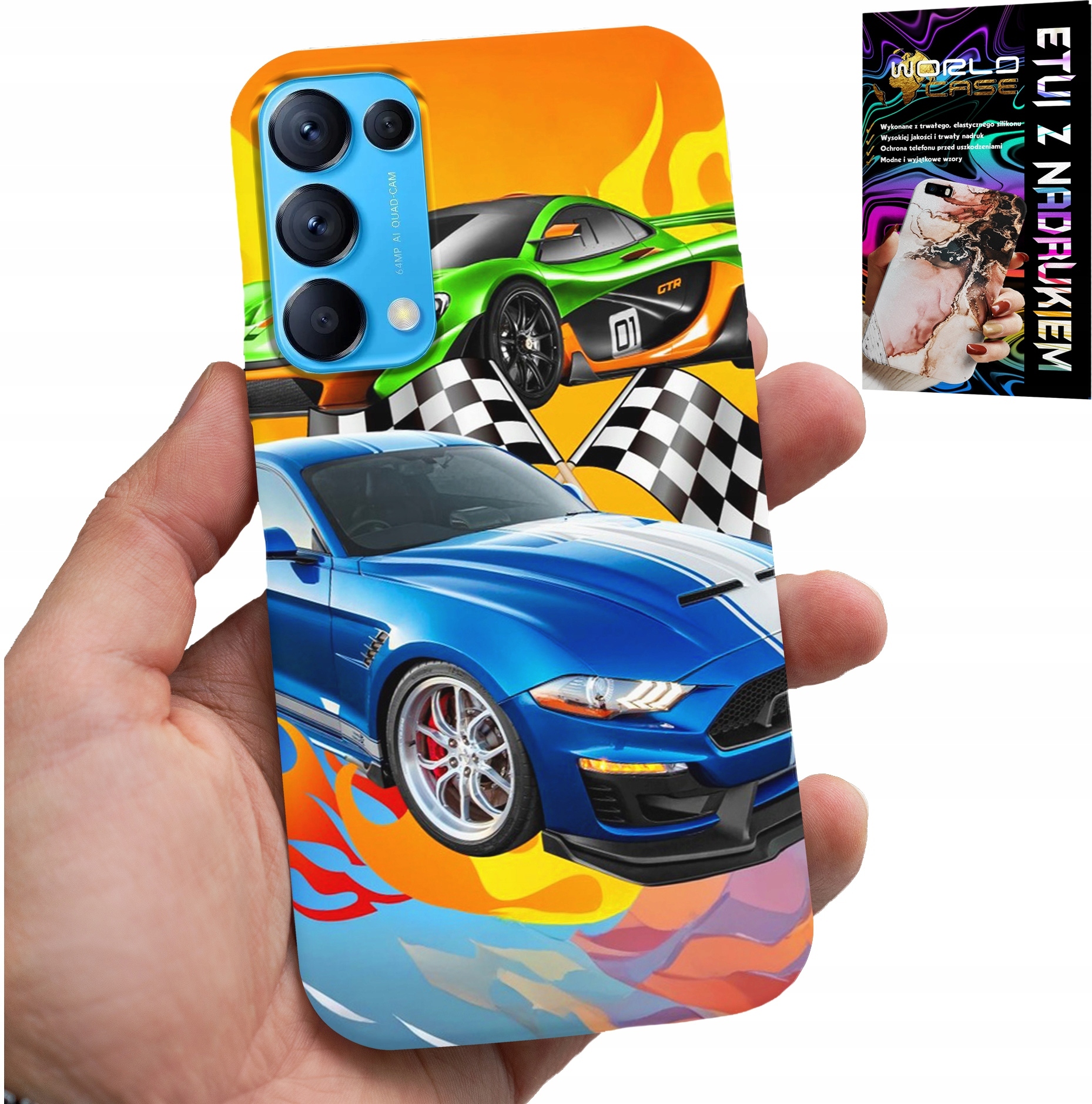 ETUI DO OPPO FIND X3 LITE - DLA DZIECI, SAMOCHODY WYŚCIGOWE WYŚCIGI