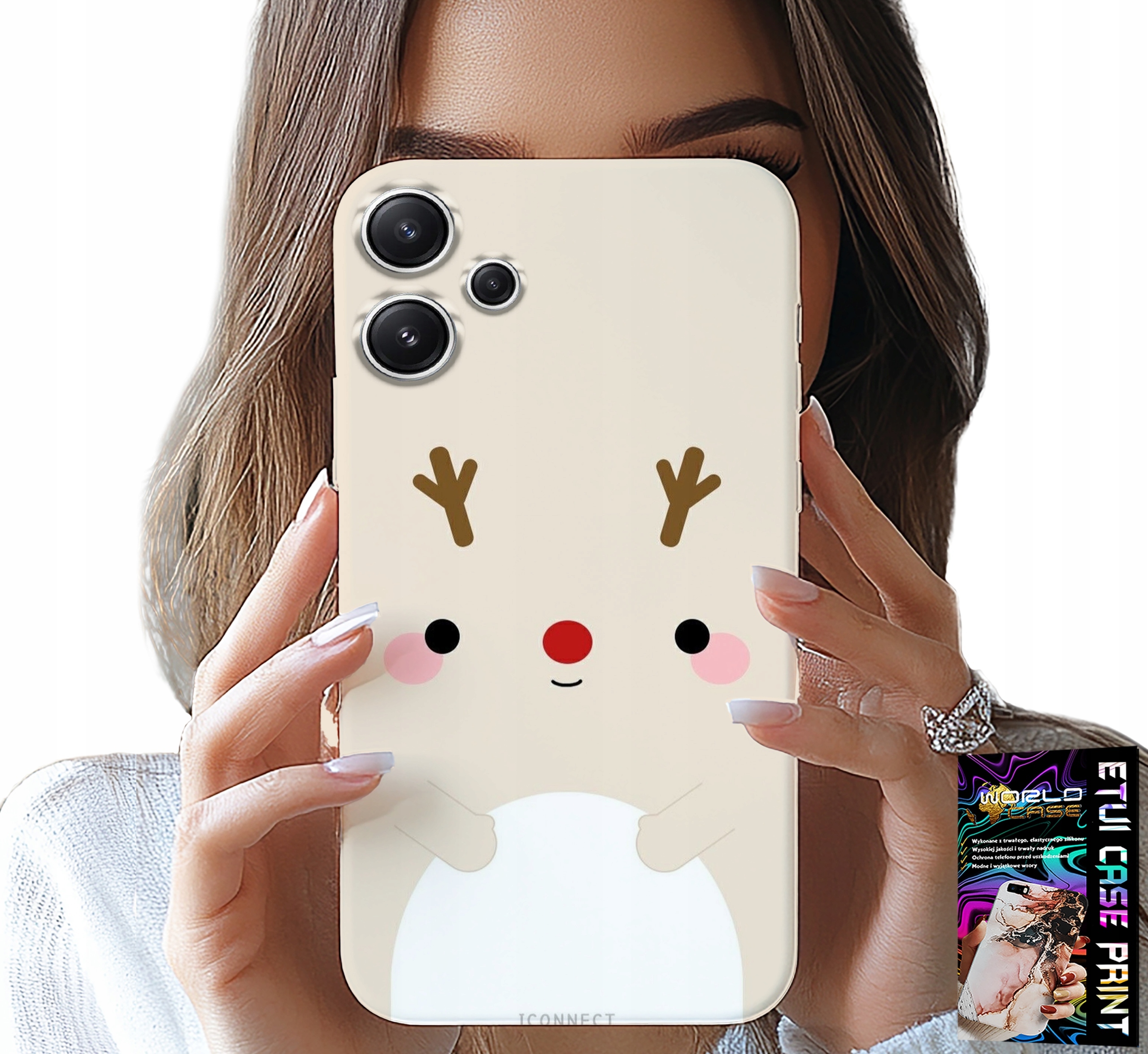 ETUI DO XIAOMI NOTE 13 PRO+ - RENIFEREK, RENIFER, ŚWIĄTECZNE WZORY