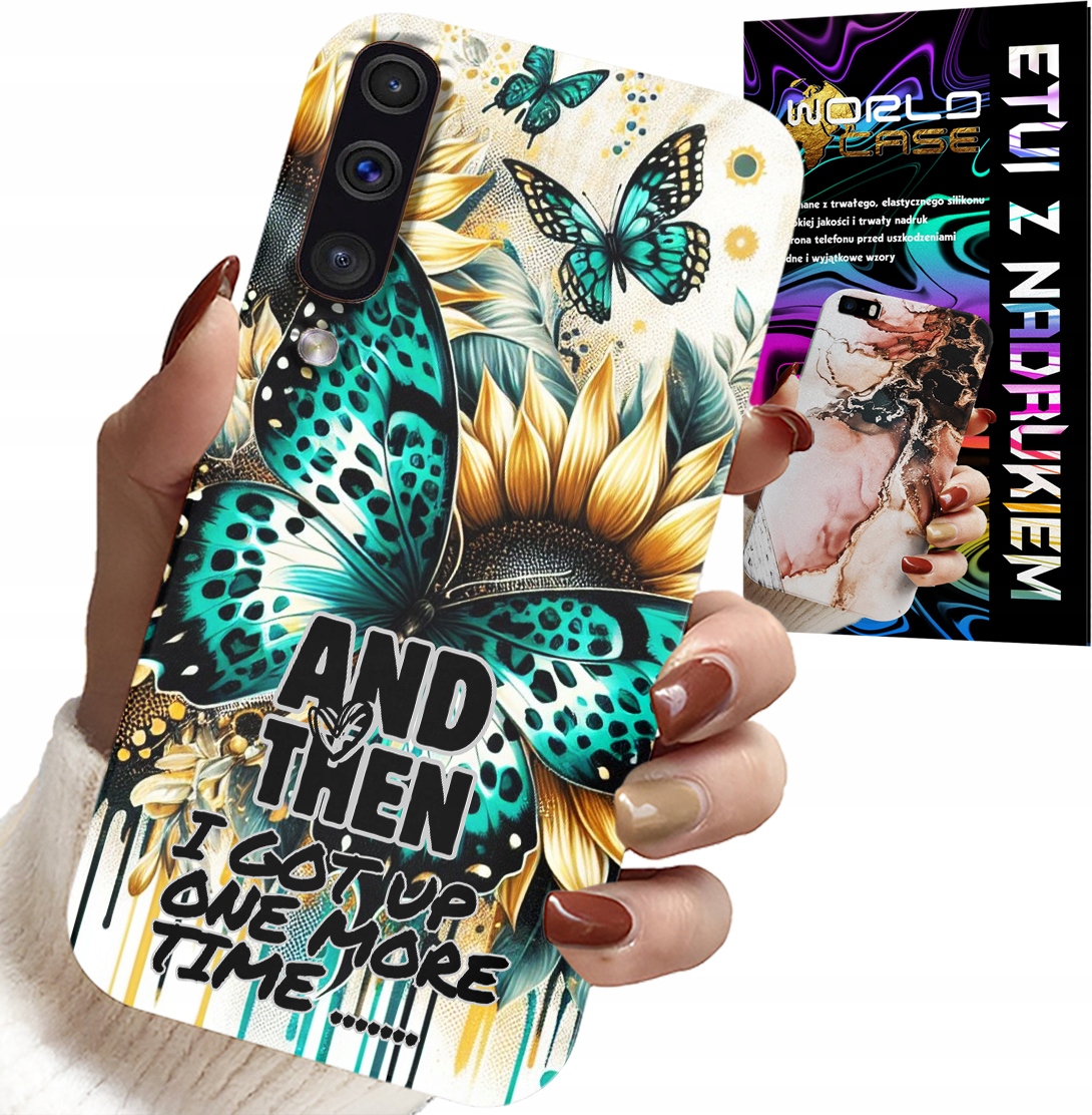 ETUI DO SAMSUNG GALAXY A70 - AND THEN I GOT UP, KOBIECE WZORY + FOLIA