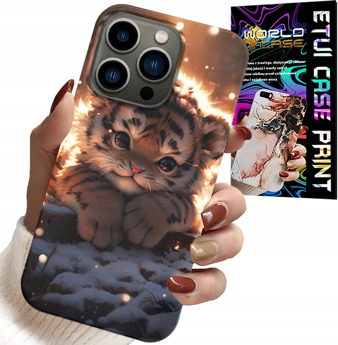 ETUI DO IPHONE 16 PRO MAX - Z NADRUKIEM SŁODKI TYGRYSEK OBUDOWA CASE